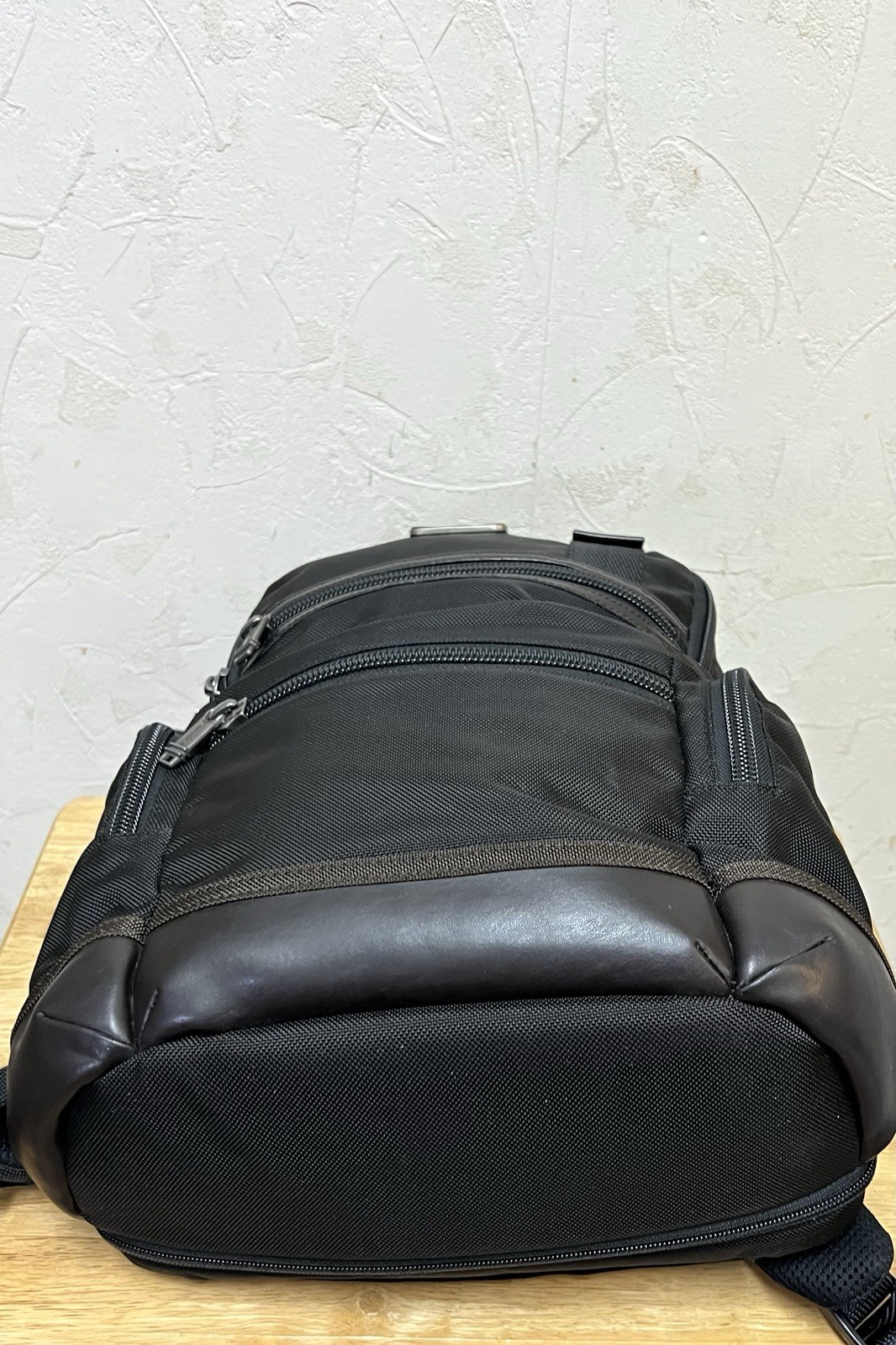 TUMI Parrish 16.0” Ballistic Nylon Backpack – Black/Brown