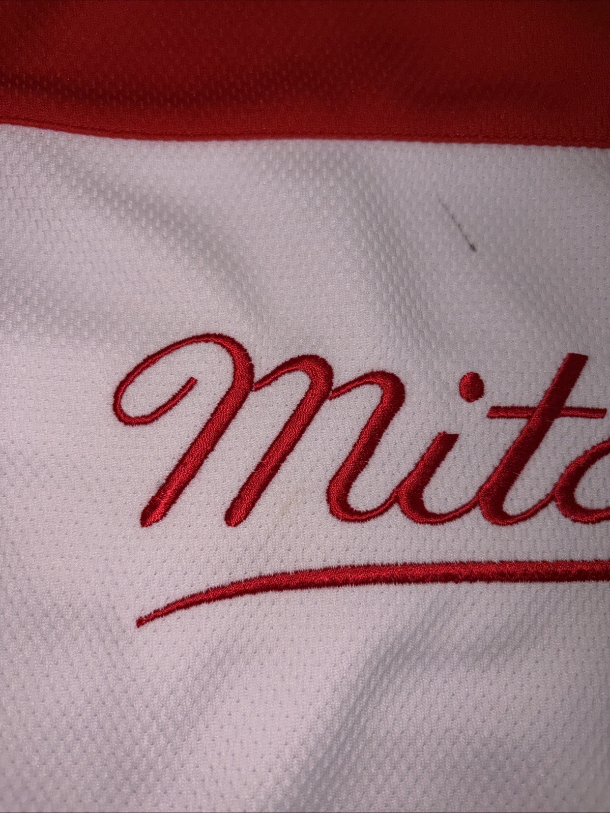 Mitchell & Ness Stitched drawstring bag Philadelphia, PA White Red Rare