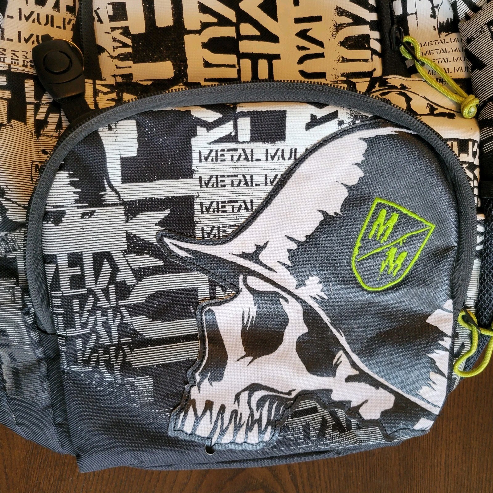 Rare Y2K Metal Mulisha Black Backpack Skate Skull Laptop School BMX