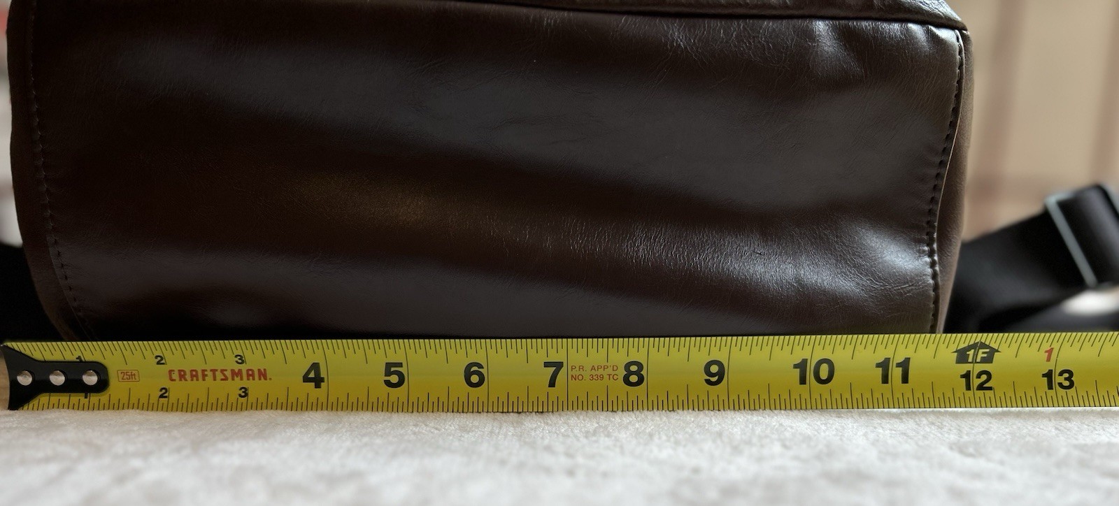 Fossil Brown Backpack Drawstring Flap Buckle Top Handle Outer Pockets Laptop