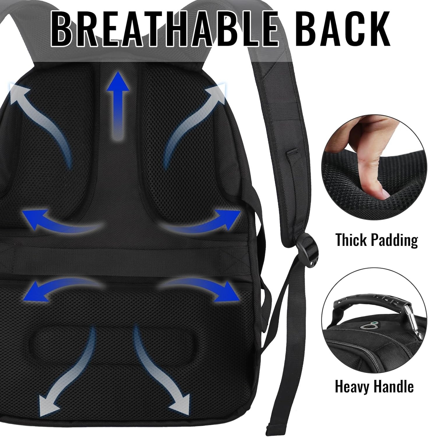Travel Backpack Extra Large 50L Laptop Backpacks for Men Women Water Resistant