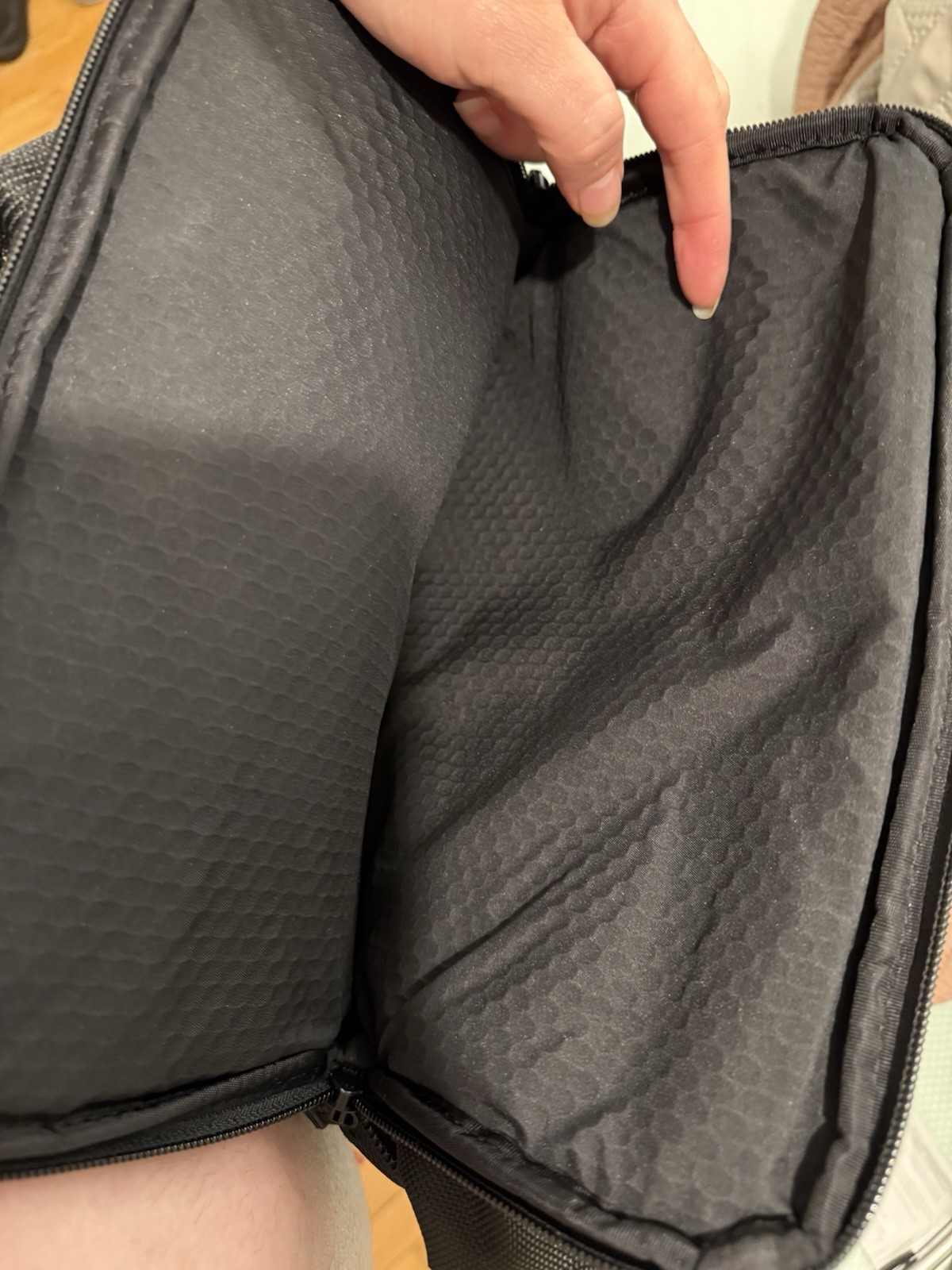 TUMI Alpha Black Backpack Medium Zip/Buckle Pockets Hot Stamped STEPH