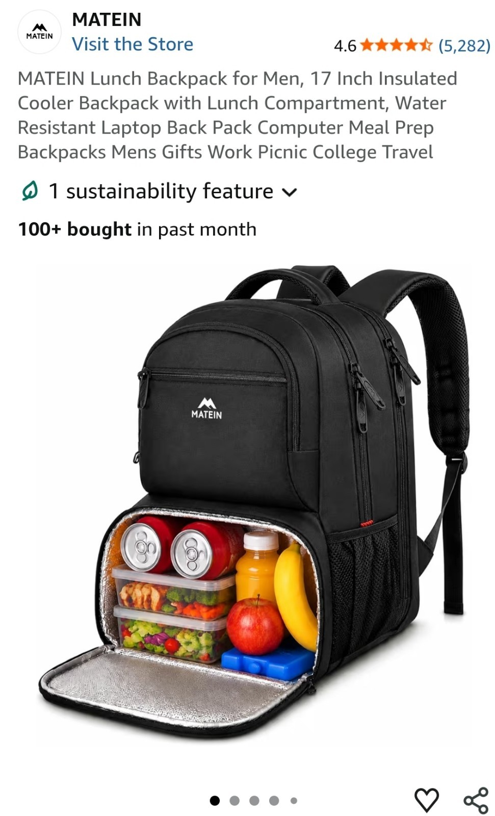 Real Madrid Lunch Backpack Insulated Cooler Compartment, Large Bag Travel Sports