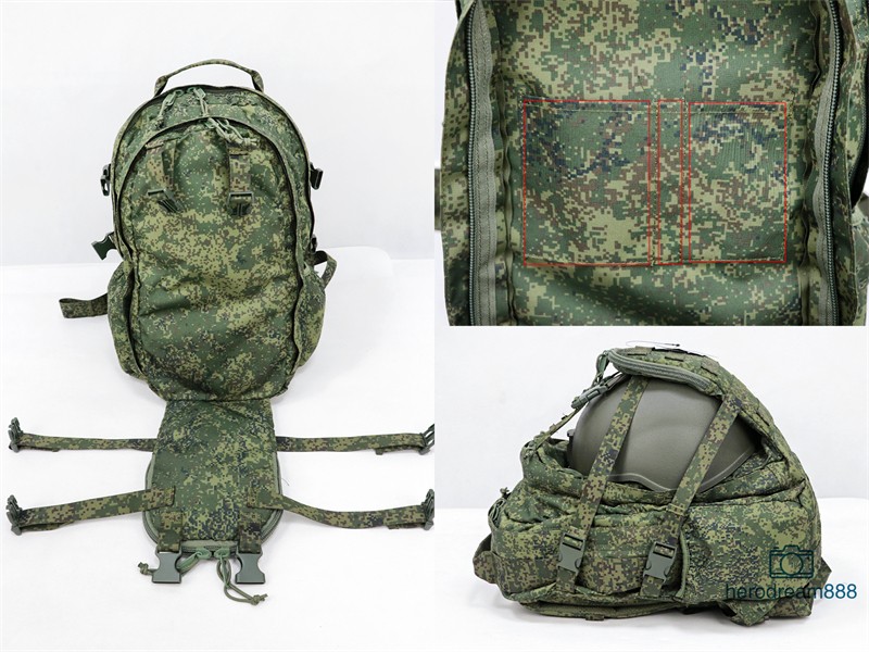Replica Russian Tactical Backpack EMR Black Green Bag 46*20*26cm 25L Backpack