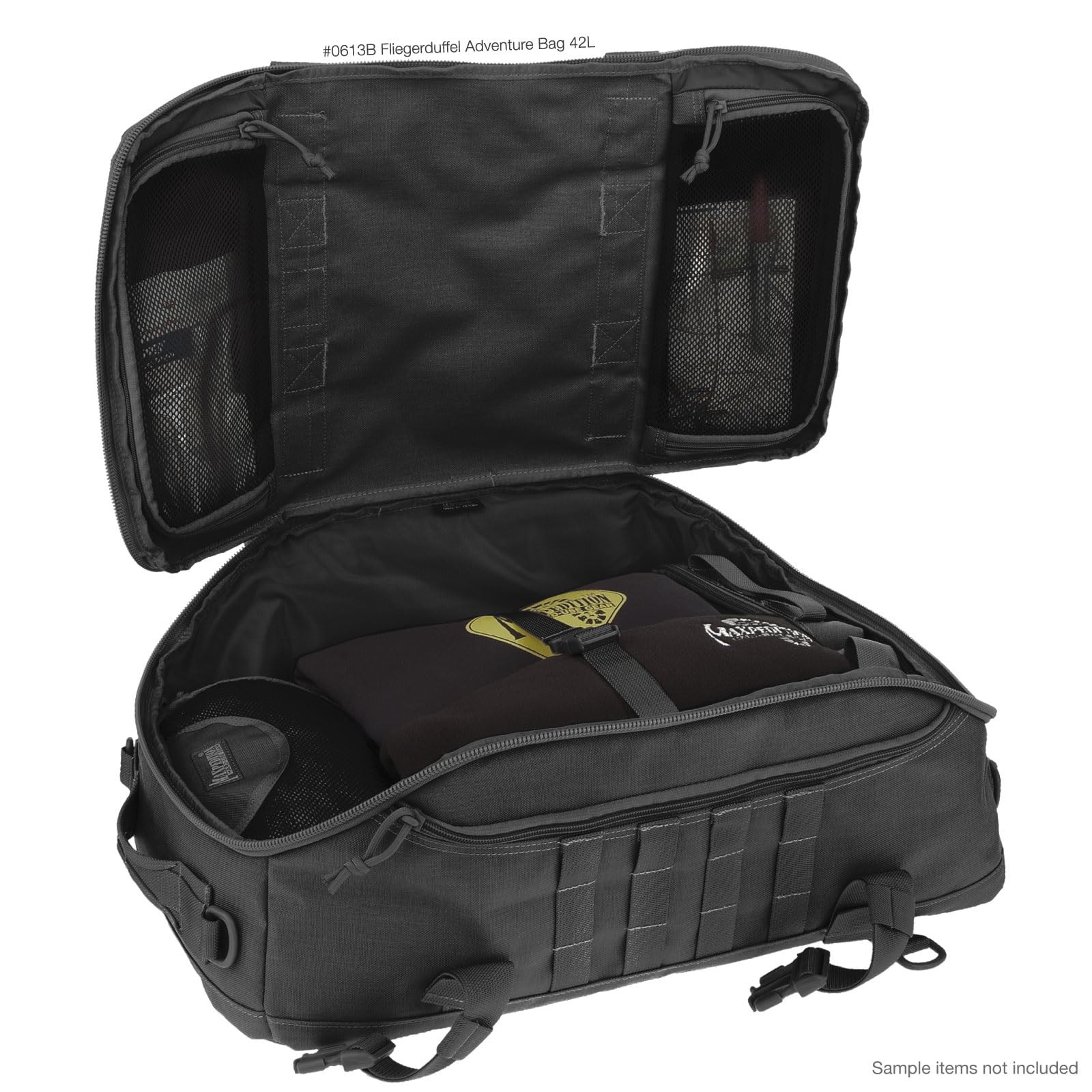 Maxpedition Fliegerduffel Adventure Bag, Black One Size,