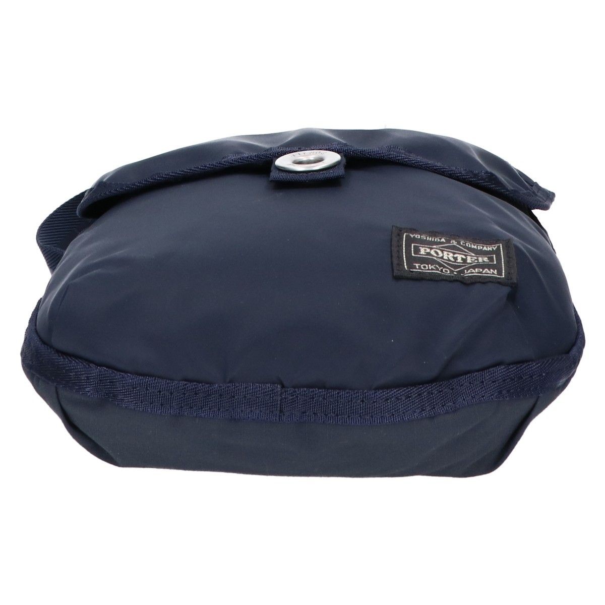 Authentic PORTER Mini Frame Bag Navy Nylon 19cm x 22cm x 1cm Unisex Authentic