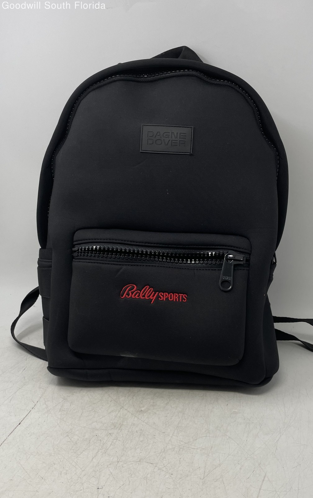 Dagne Dover Bally Sport Mens Black Adjustable Shoulder Strap Zip Pocket Backpack