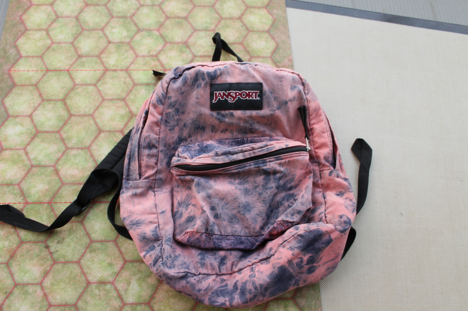 Vintage Jansport Backpack Dapack -Blue Pink Dyed -Retro Y2K 90s