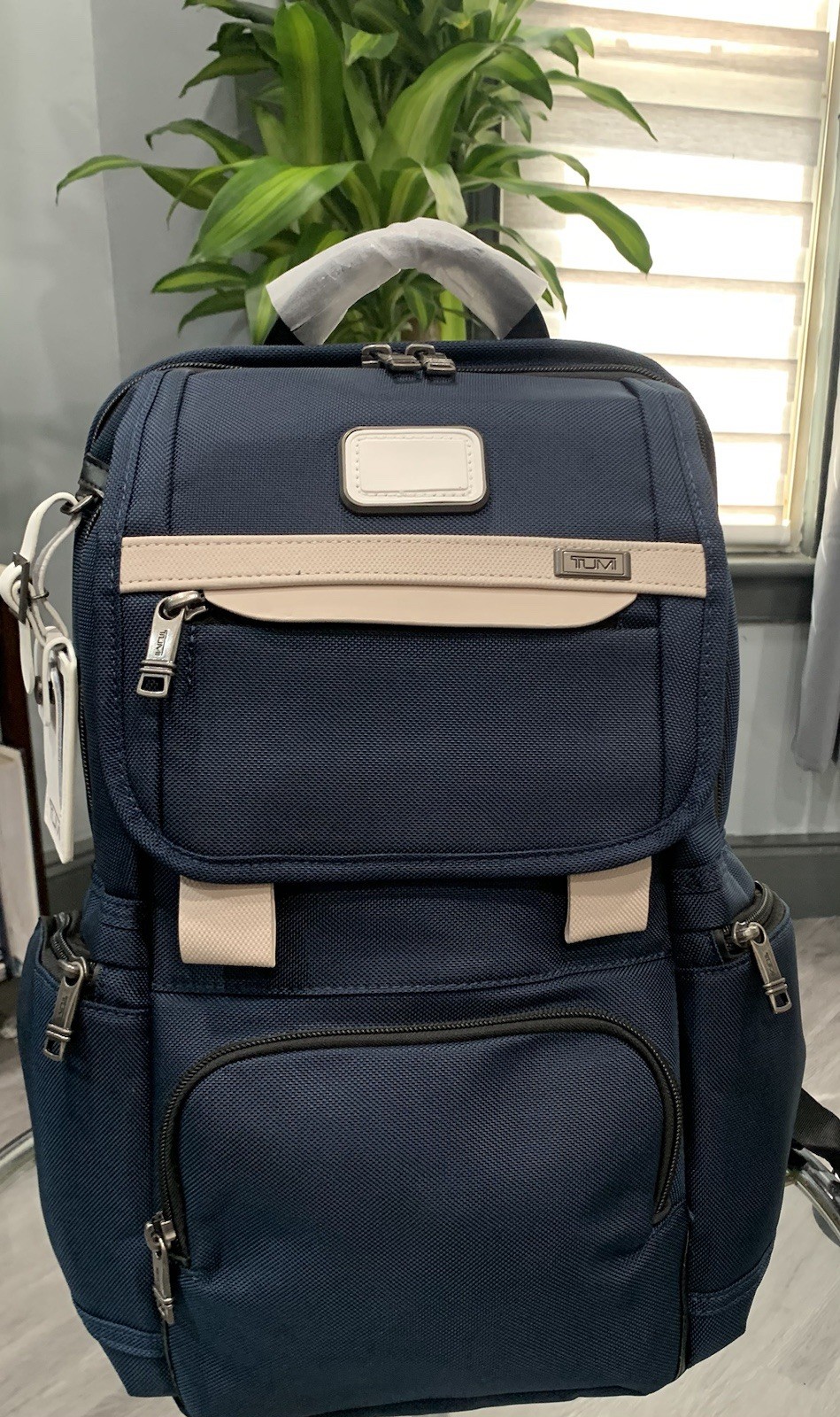 Tumi Alpha Bravo Navy Top Lid Flap Backpack