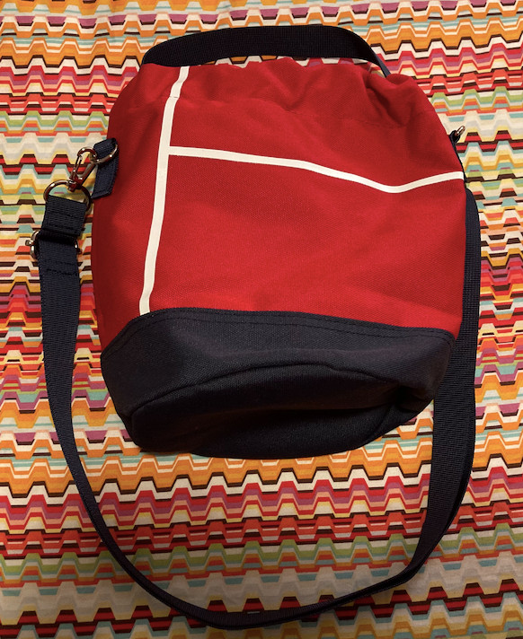 BRAND NEW! 2021 FILA x Starbucks drawstring bucket bag with strap! RED US SELLER