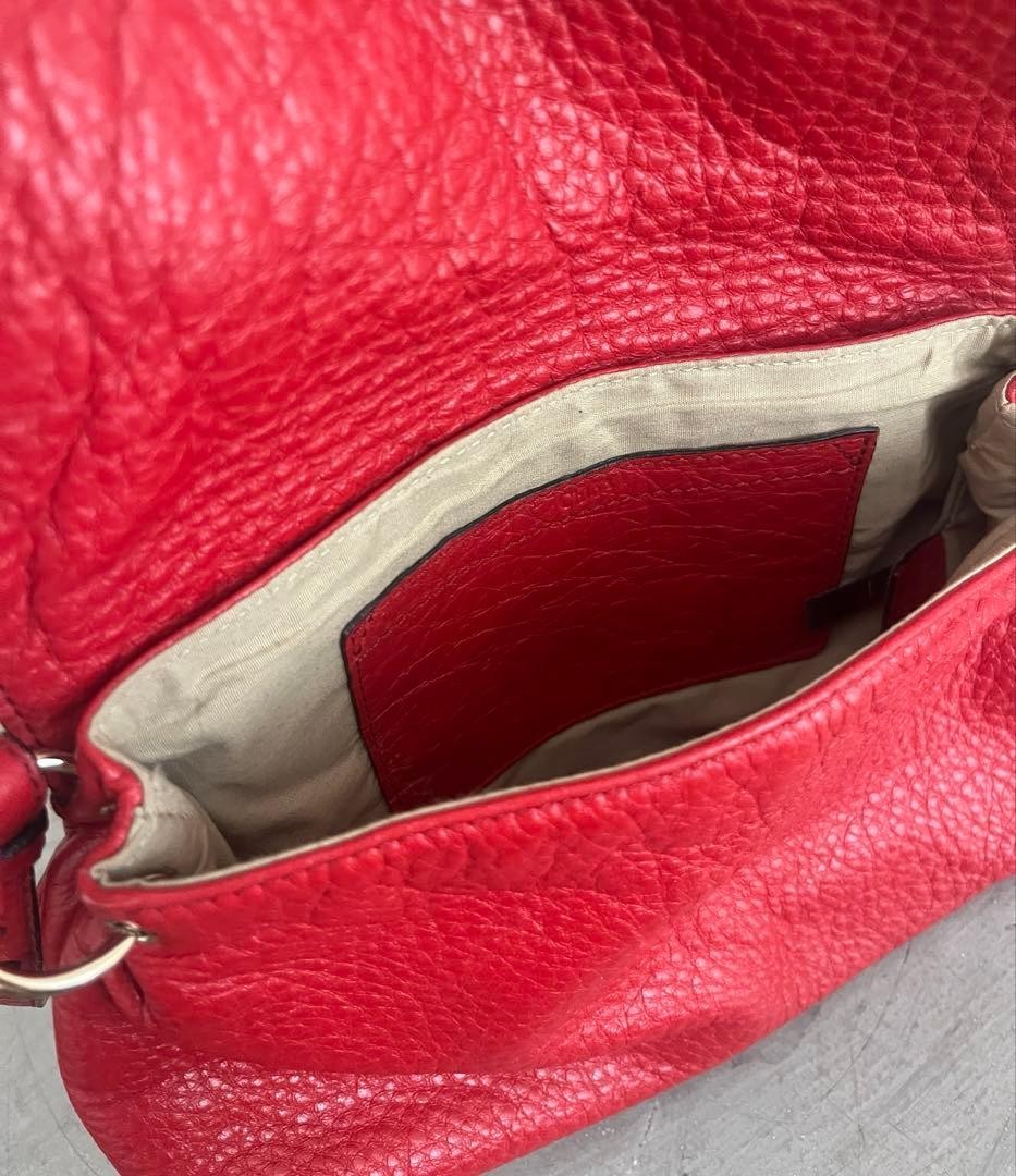 Chloe Lily Leather Bow Shoulder Bag Clutch Red CH0626064