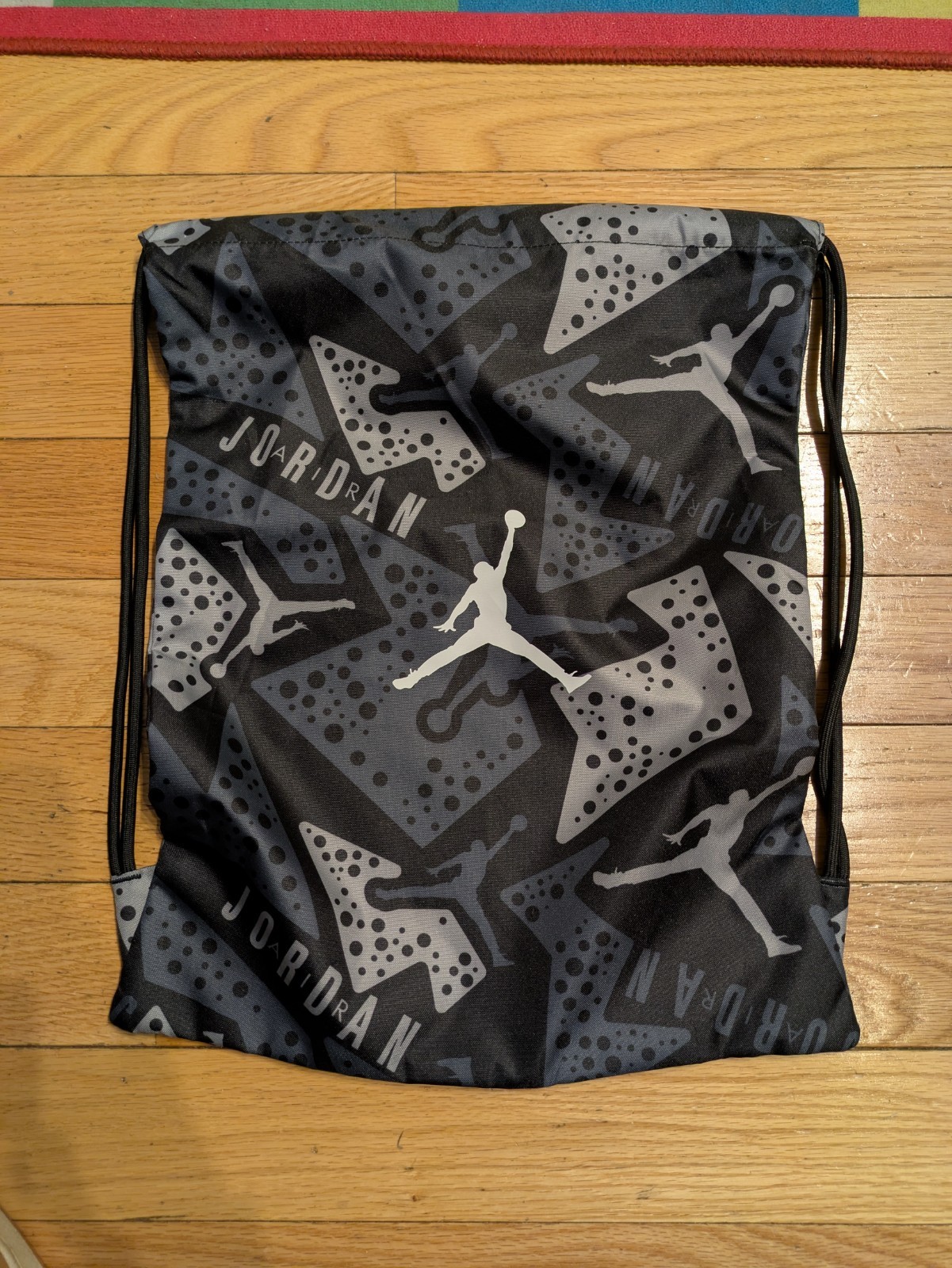Air Jordan Jumpman 6 7 8 VI VII VIII Retro Sole Black Grey Gym Sack Bag BackPack