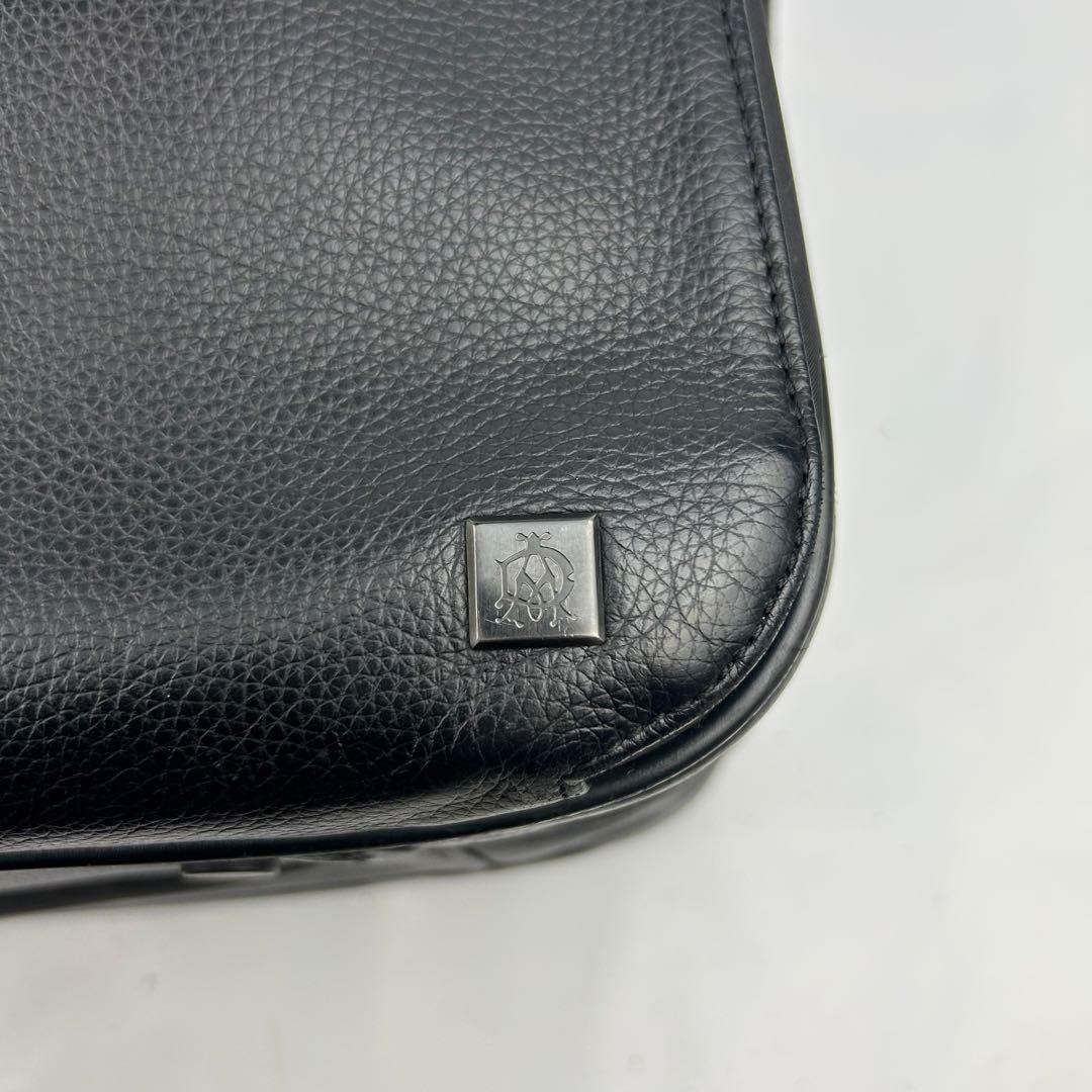 Dunhill Abilities Black Leather 2Way Business Briefcase 42cm