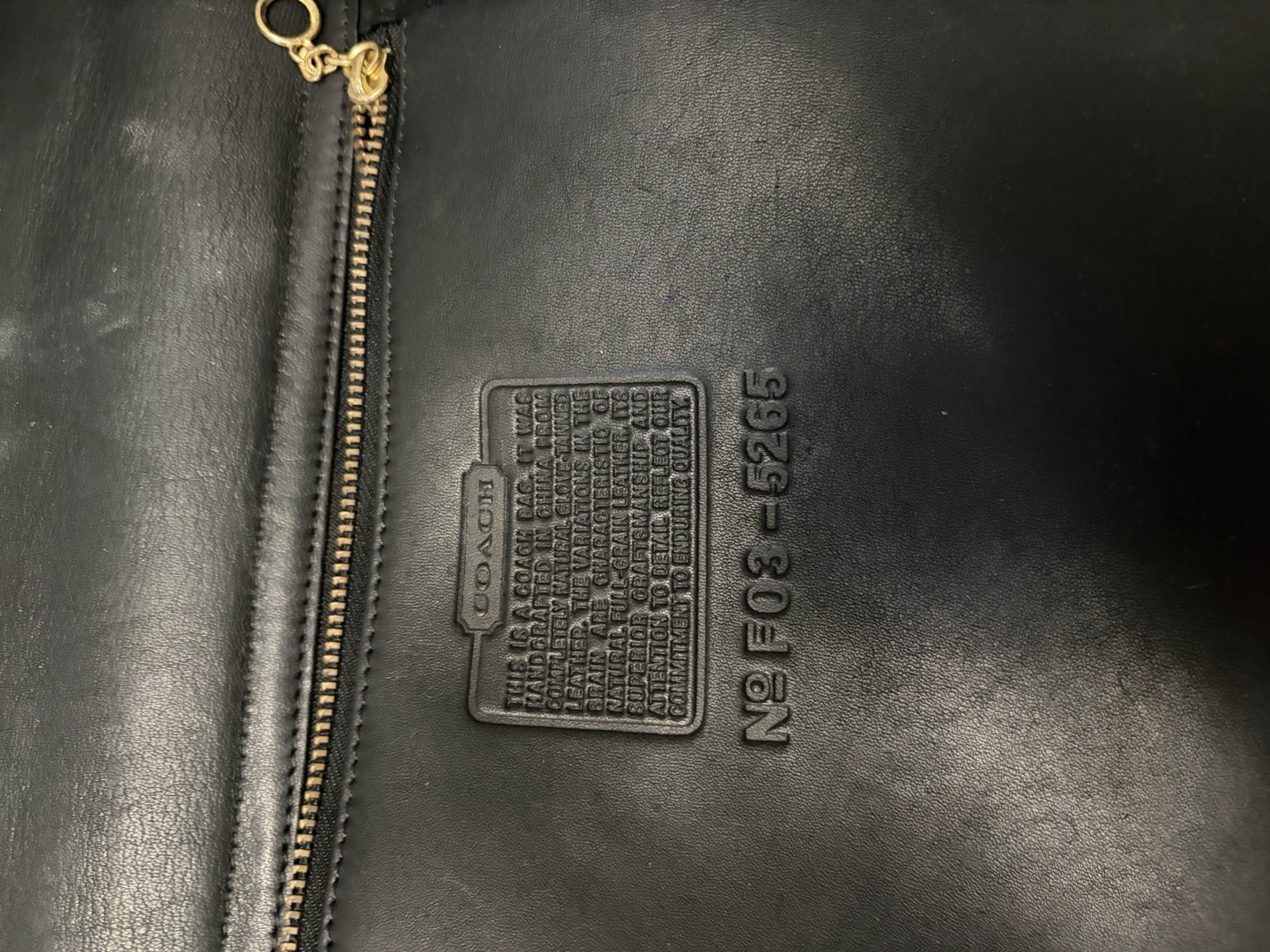 Coach Classic Black Leather Briefcase Bag Tote Excellent vtg quiet luxury