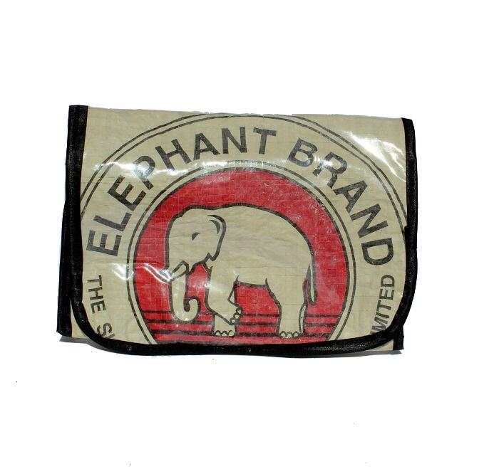 Elephant Brand Recycled Hanging Toiletries Bag made in Cambodia Fair Trade