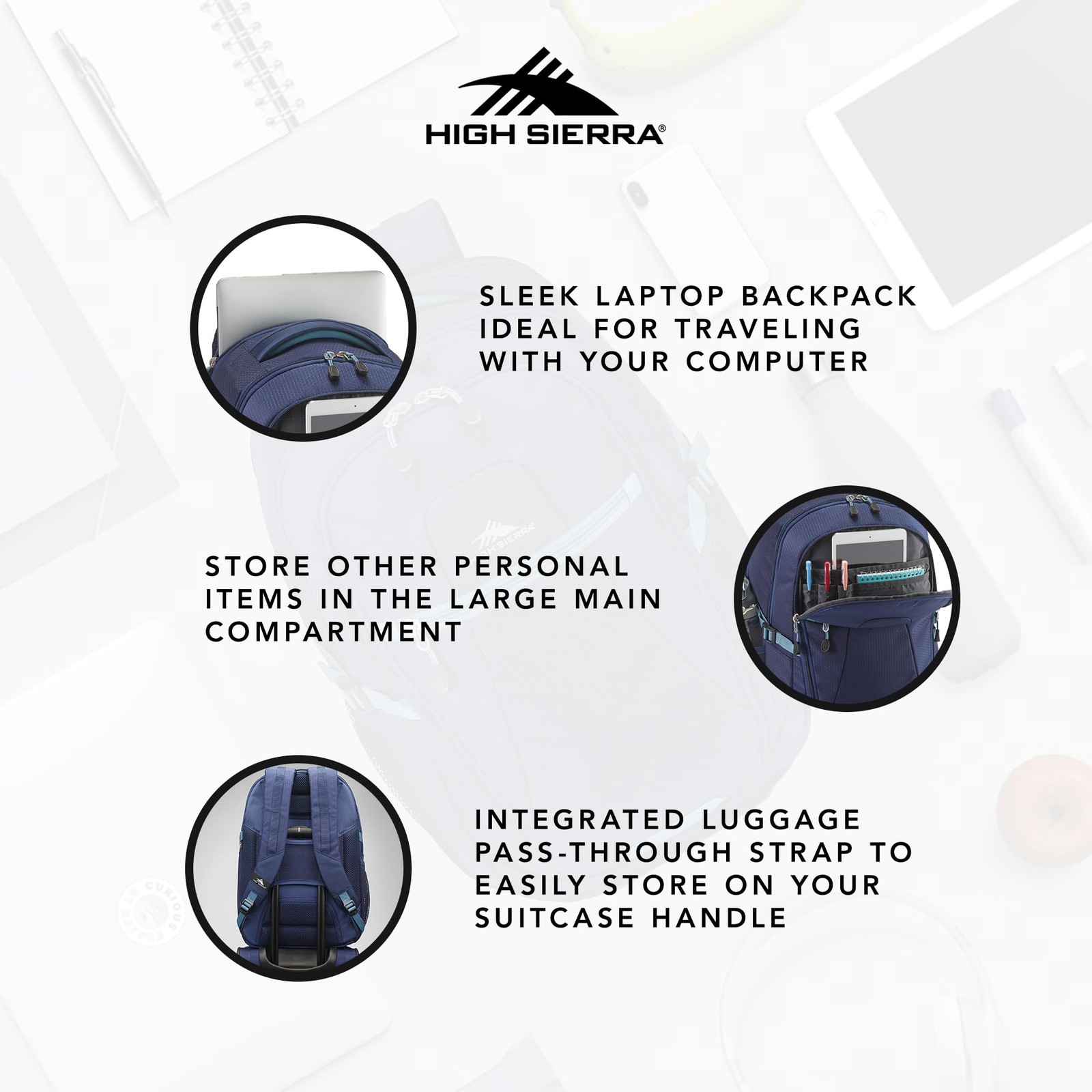 Travel Bag, Navy/Graphite Blue, Backpack