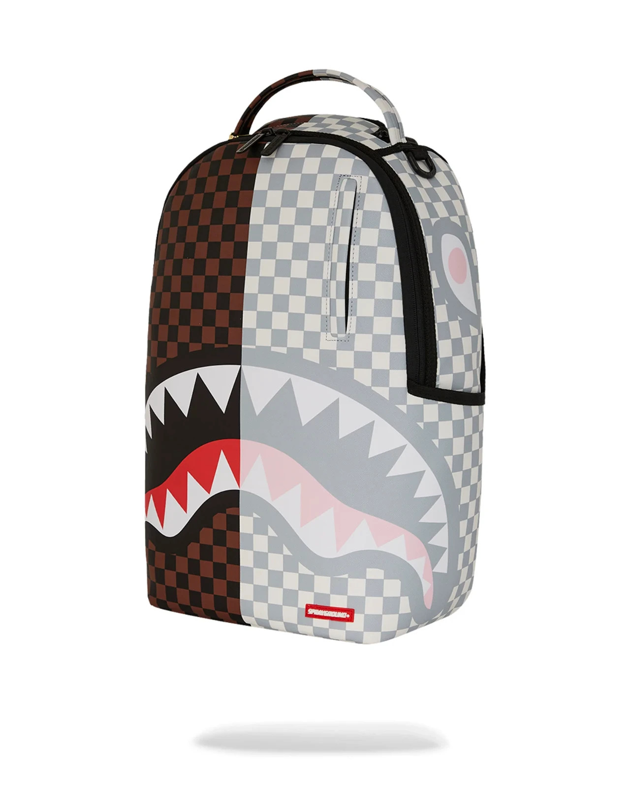 Sprayground Split Rose Cream Backpack🔥New Black Bookbag School Travel Bag