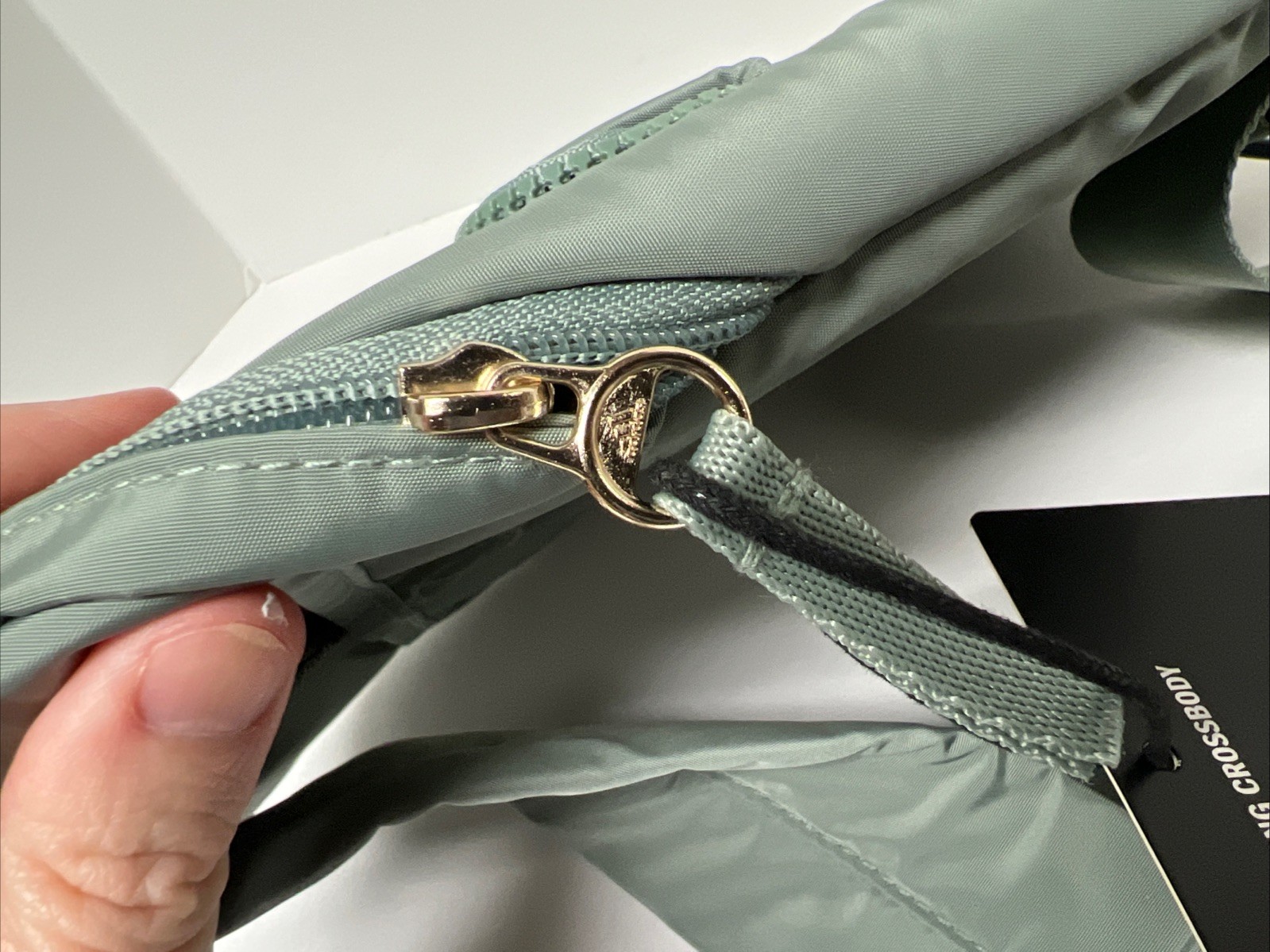 Adidas Essentials 2 Sling Crossbody Silver Green/ Gilver Zippered Pockets W/ Tag