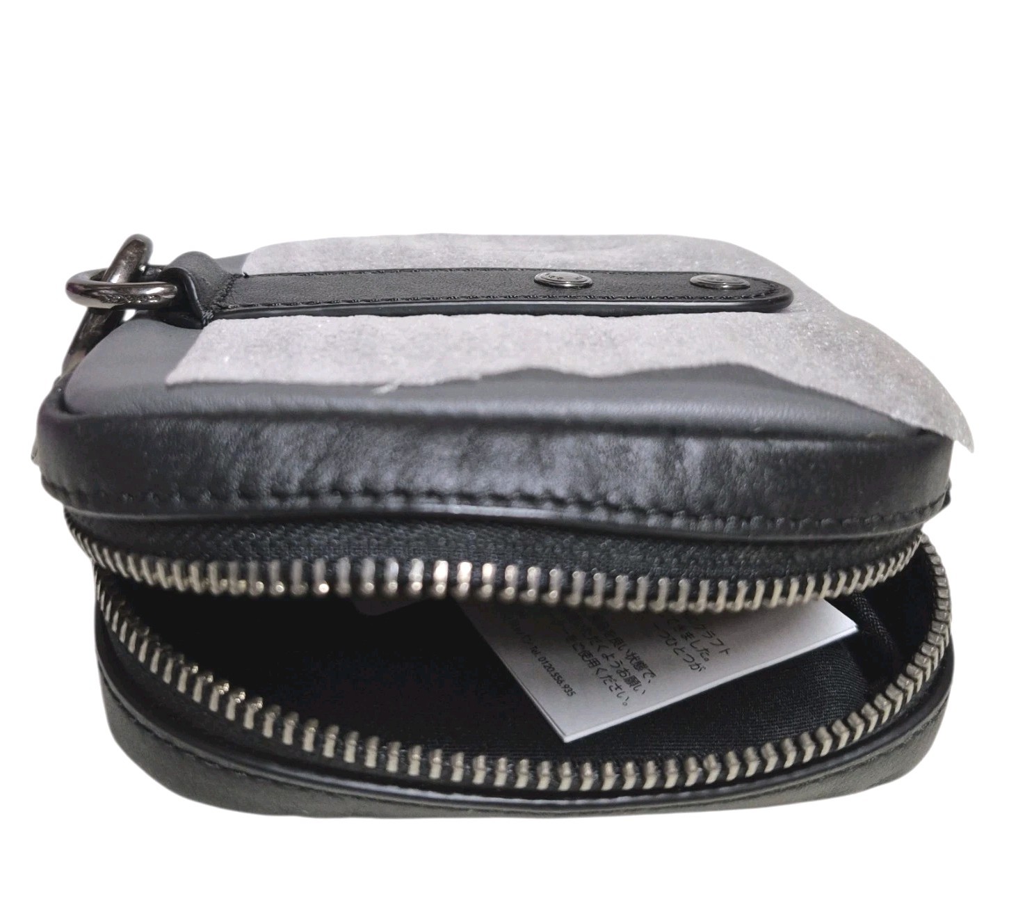 Coach Leather Hybrid Pouch in Colorblock Coach Patch Bag Grey Purple Multi New