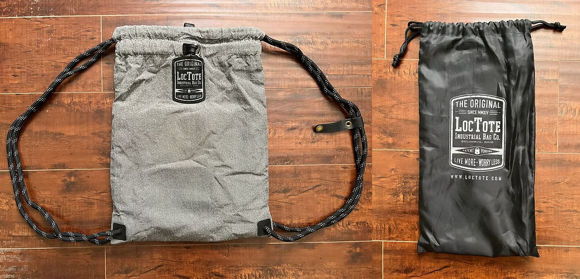 LOCTOTE Flak Sack Sport Lightweight Theft-Resistant Drawstring Backpack