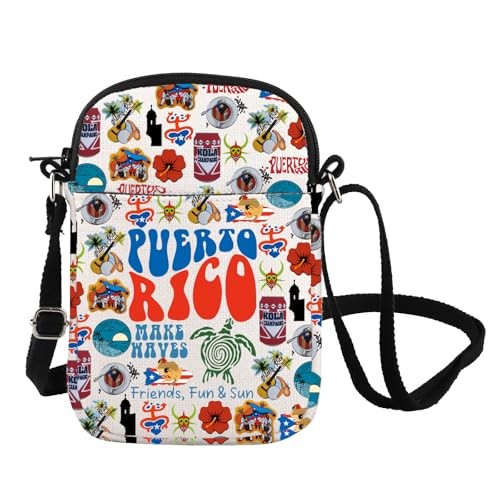 Puerto Rico Caribbean Travel Crossbody Bag Boricua Puerto Rican Puertorico Cb
