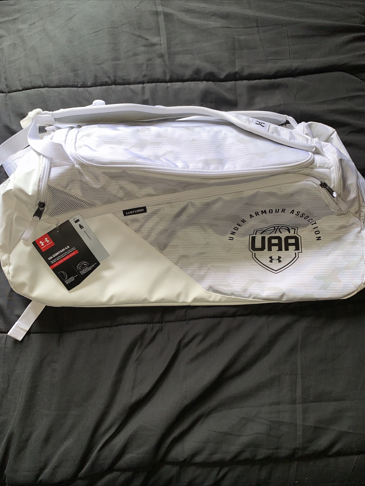 Under Armour Association UA Storm 4.0 Backpack Duffle Bag White – NWT RARE