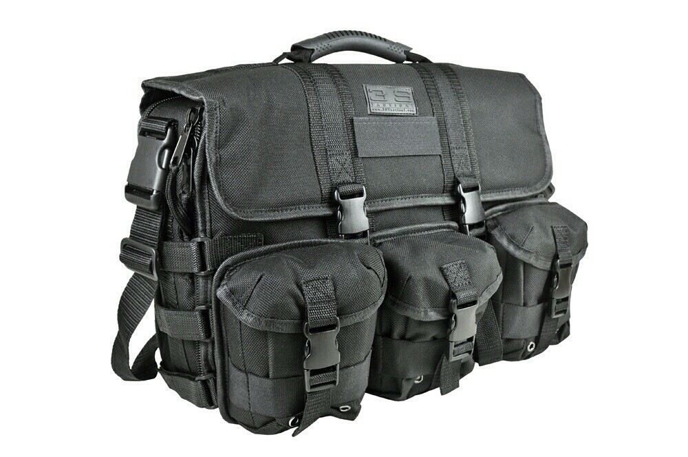 MOLLE Tactical Laptop Field Briefcase Shoulder Bag Heavy Duty – Black