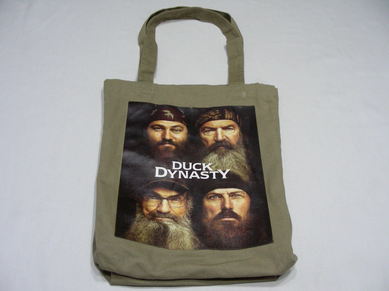 DUCK DYNASTY – Brown – 100% Cotton – 10.5″ X 12″ X 4″ Tote Book Bag!