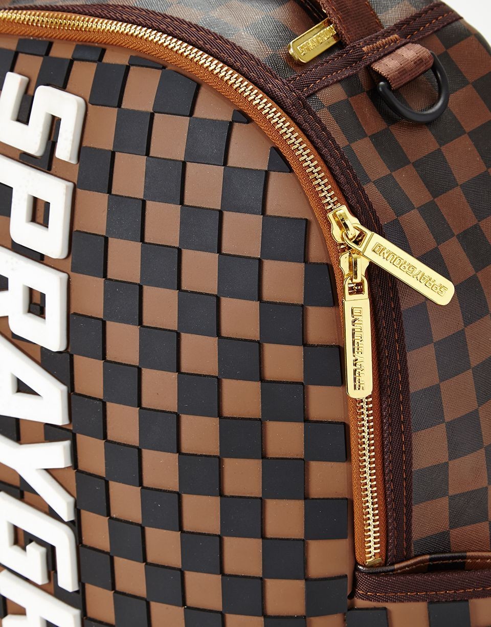 SPRAYGROUND 3D MOLDED RUBBER CHECKERED LOGO LIMITED EDITION