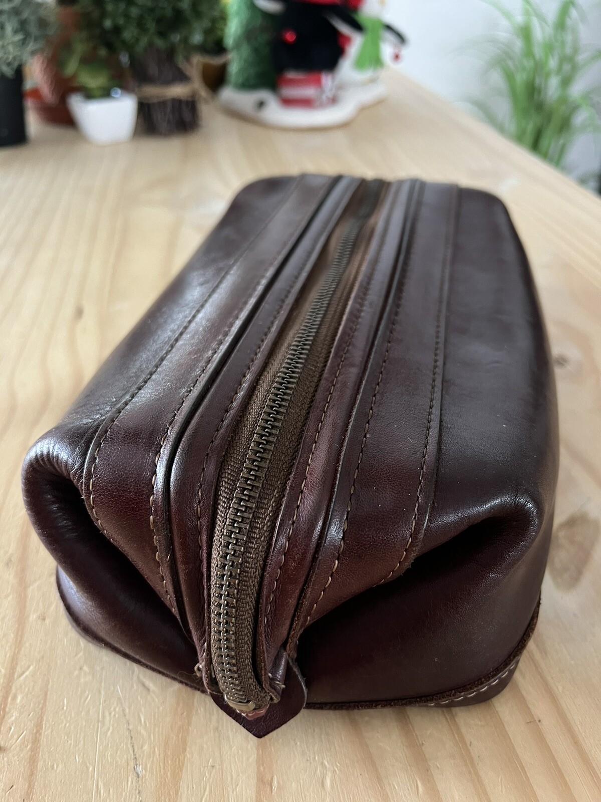 utili-kit by bosca Toiletry Leather Brown (See Description)