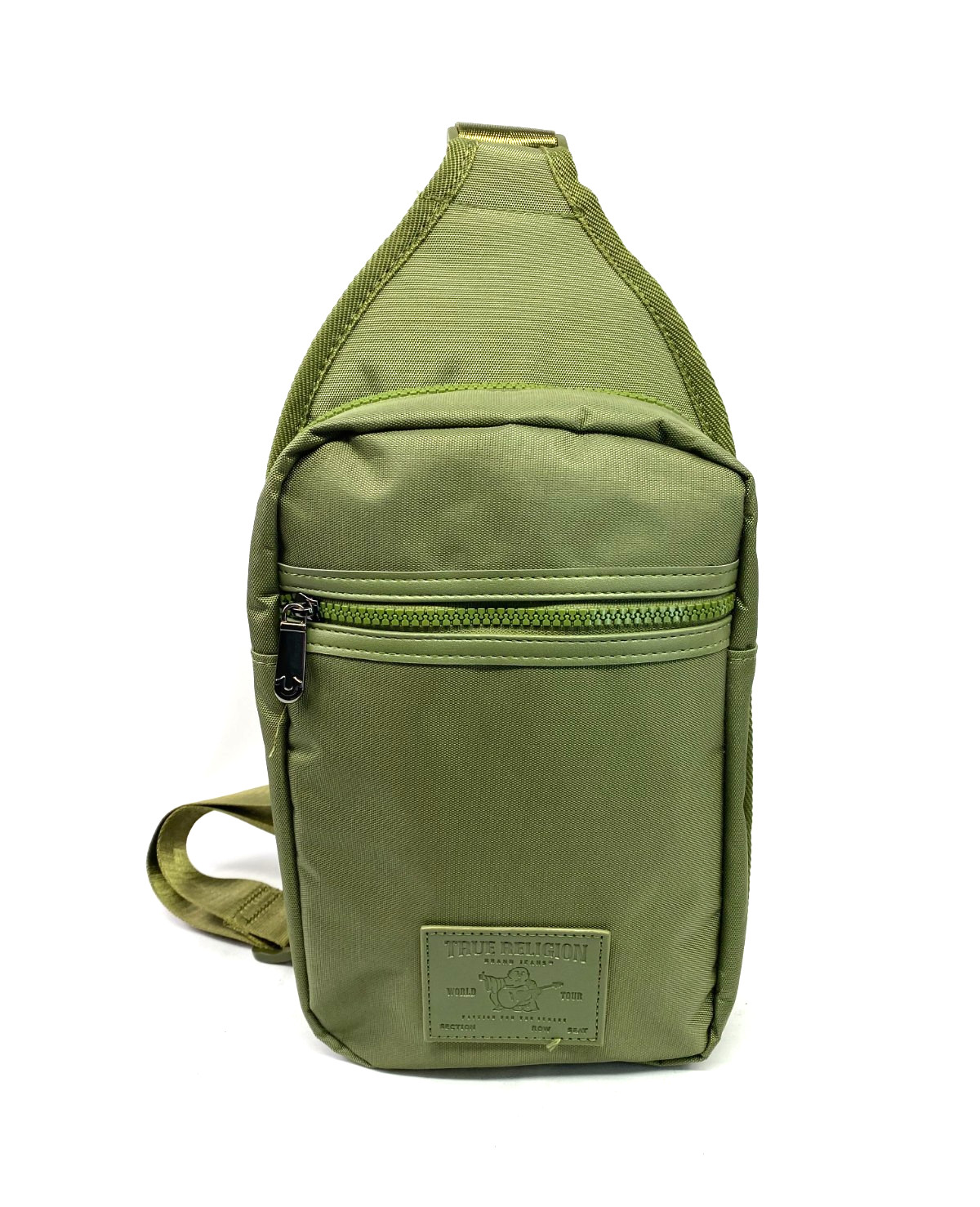 True Religion Yeta 2.0 Men’s Crossbody Bag Sling Bag Buddha Patch Olive