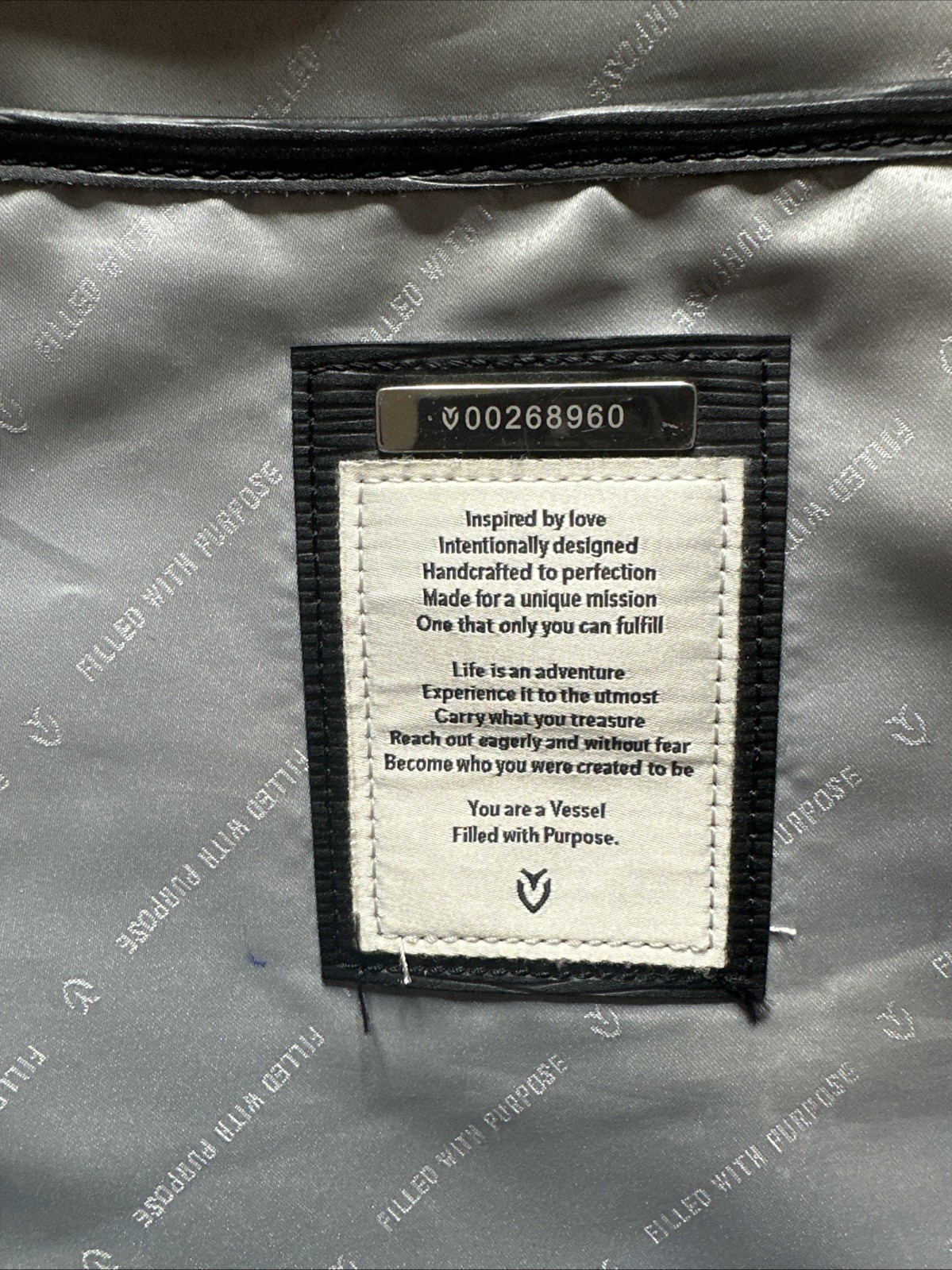 Vessel Signature Backpack Black Bag Lost Zipper Logo