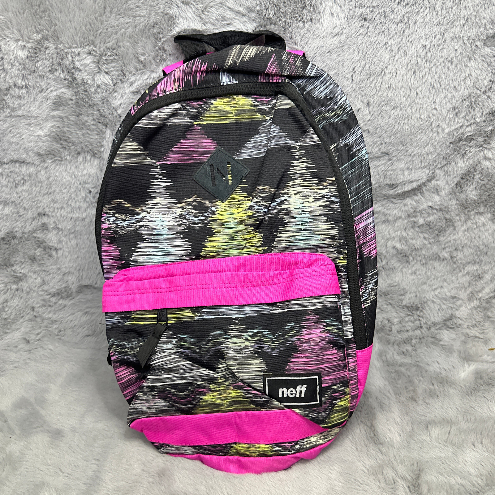 Neff Backpack Retro All Over Print Adjustable Straps Multi Pocket