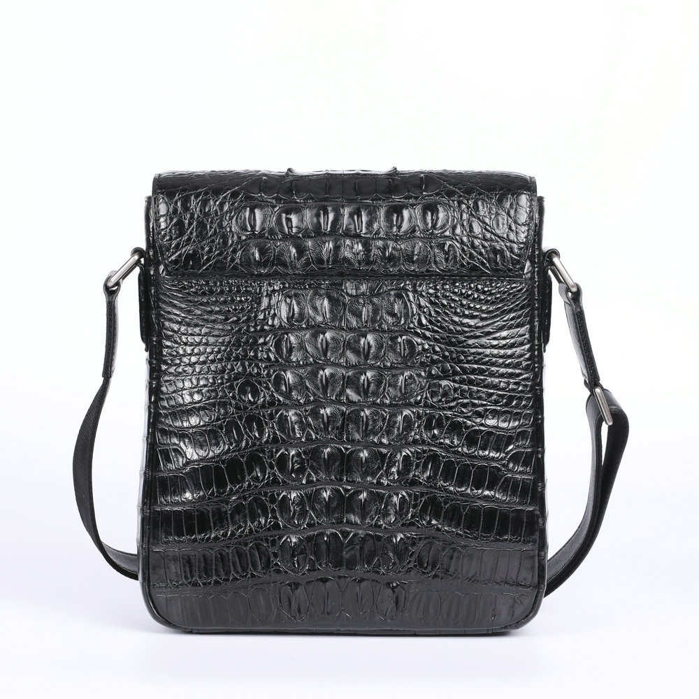 Handcrafted Genuine Croco Horn Back Skin Sling Shoulder Bag Crossbody Bags