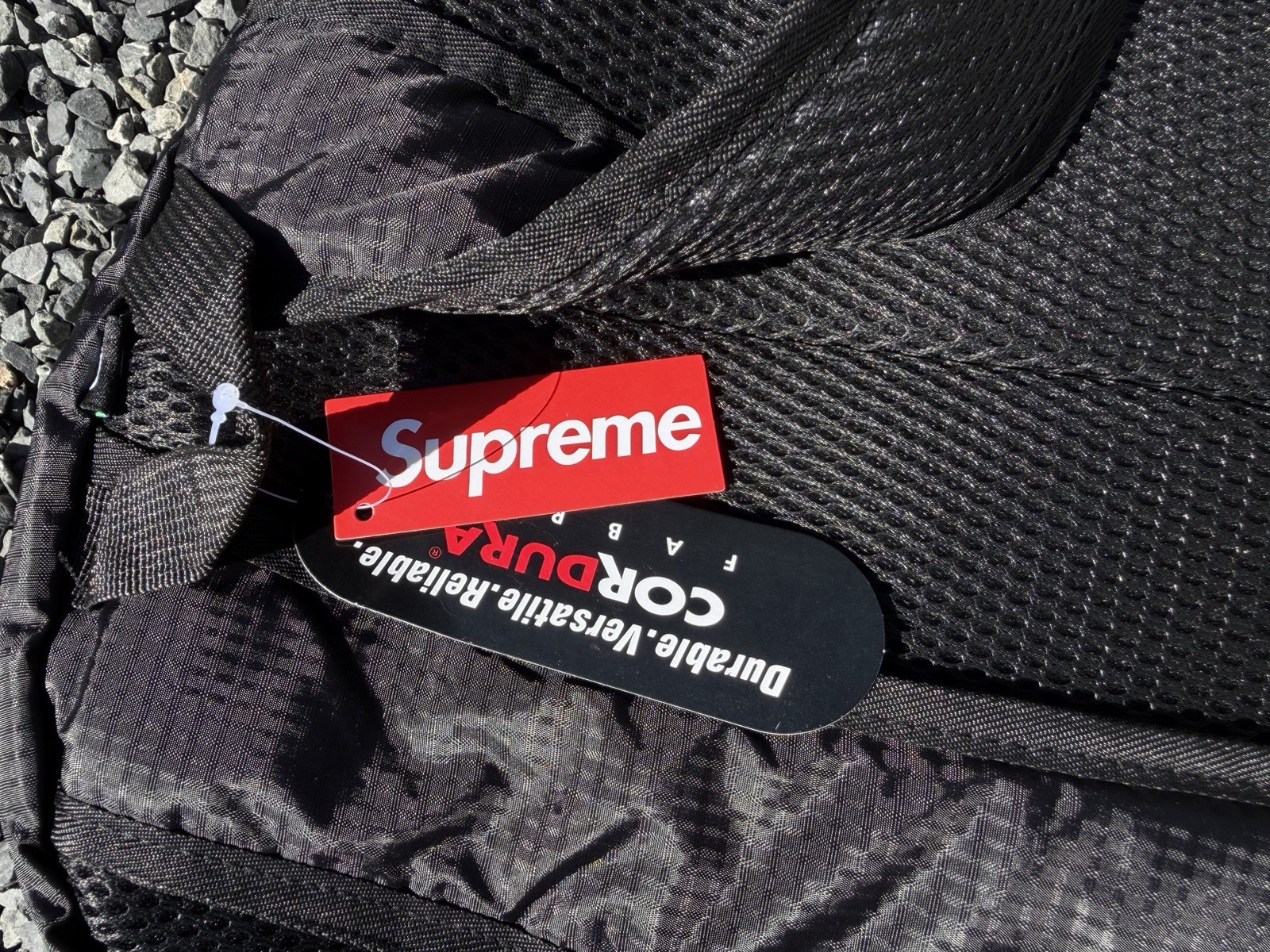 Supreme Black and white Backpack