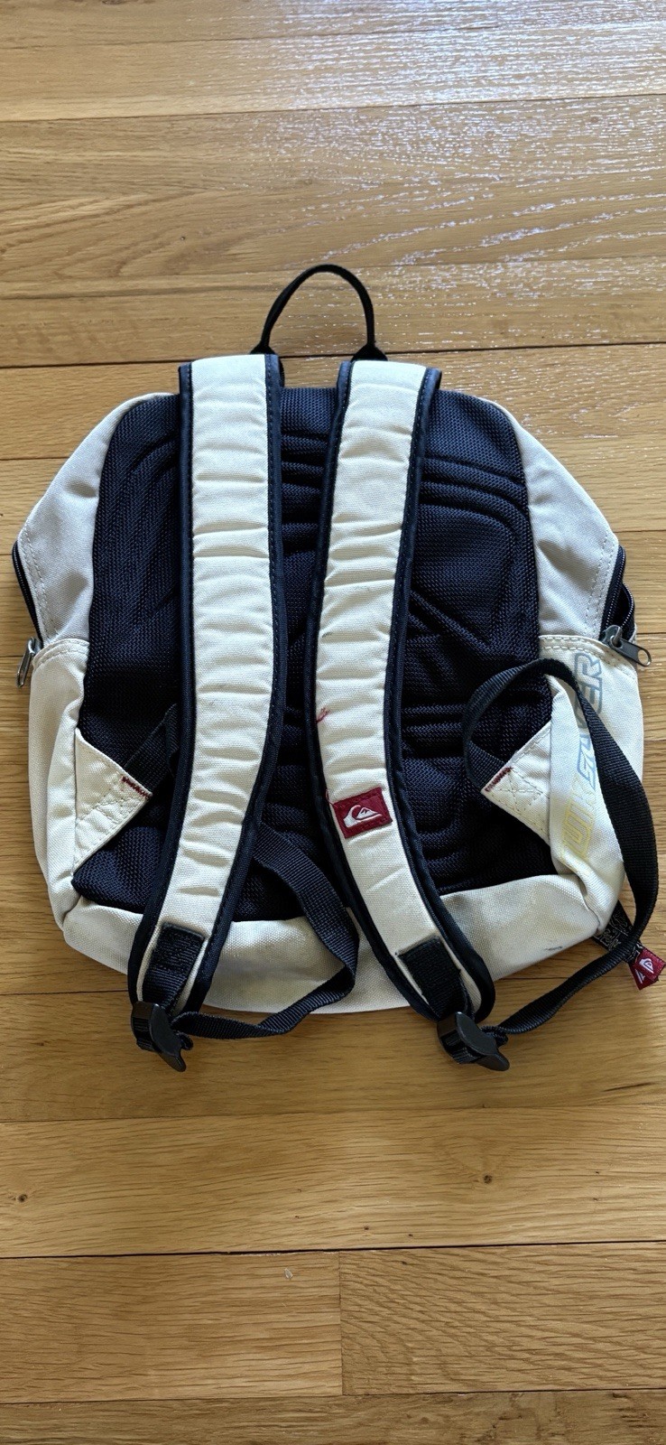 Quiksilver Beige Brown Black Medium Backpack Men’s Adjustable Strap Pockets