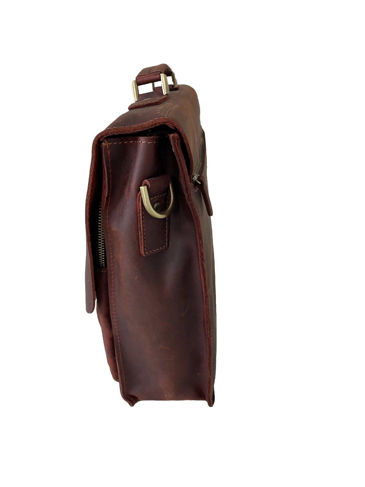 NEW 💼 Kattee Brown Leather Laptop Briefcase