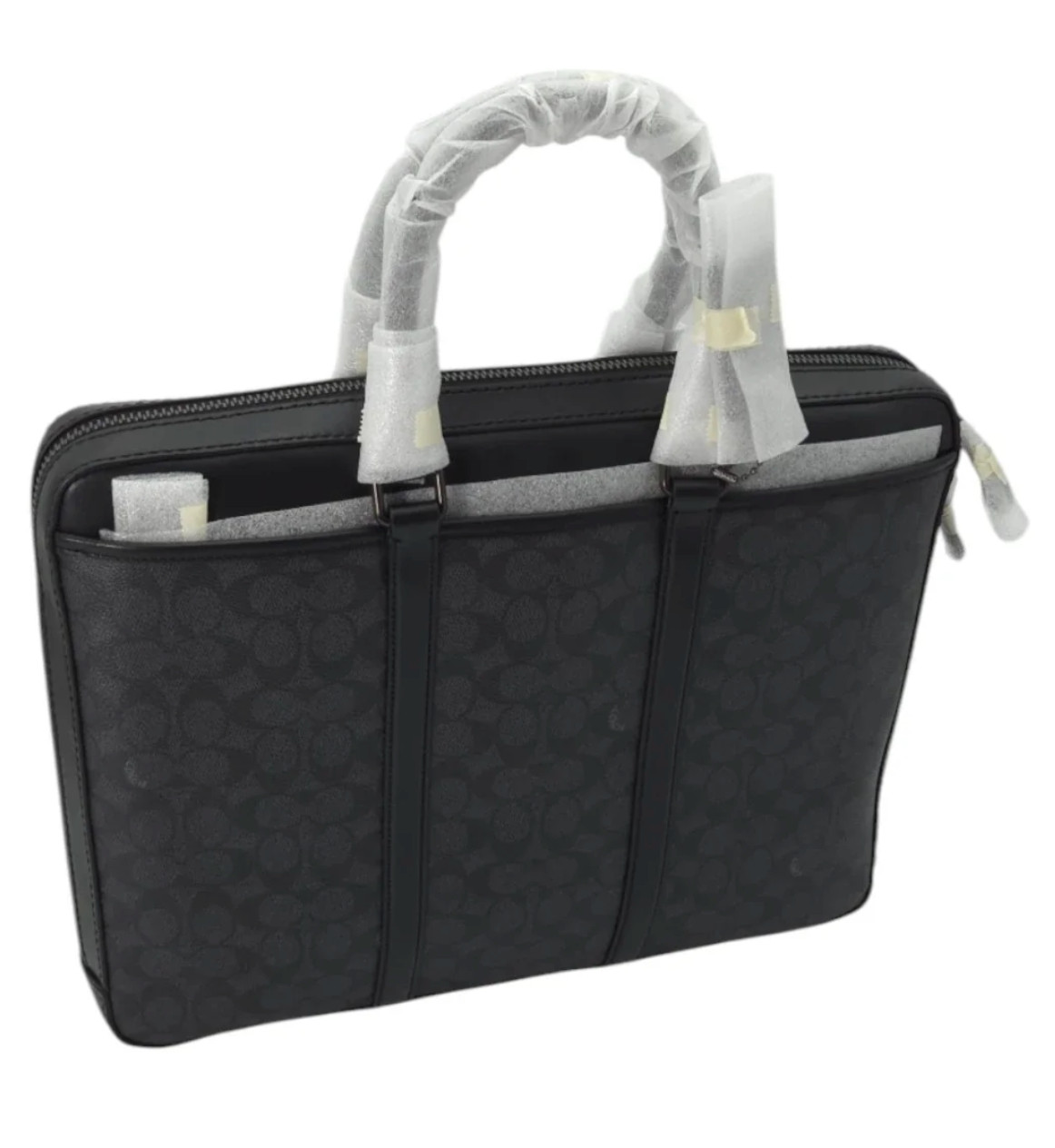 Coach Metropolitan Slim Brief – Black Copper/Black ( Origin $595 )- NEW SEALED