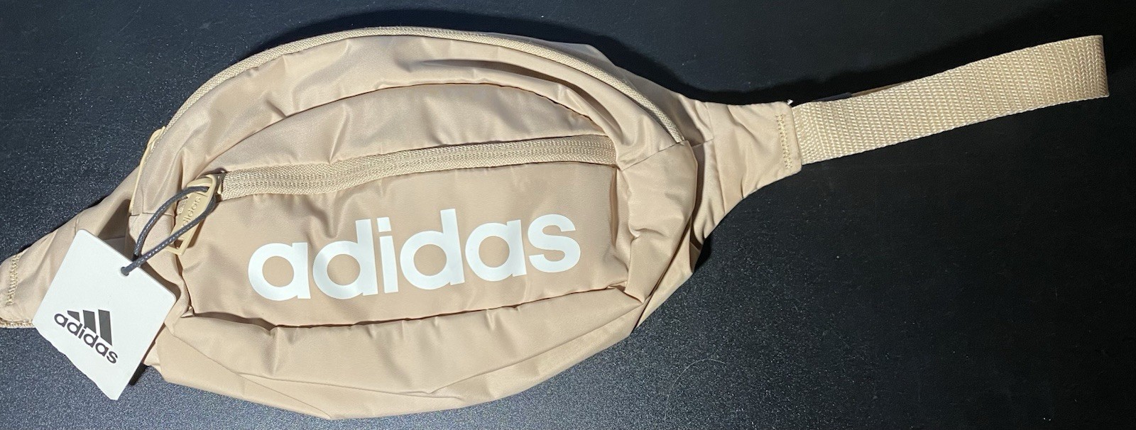 Adidas Core Waist Bag Fanny Pack Adjustable Bag, Magic Beige/Off White NEW