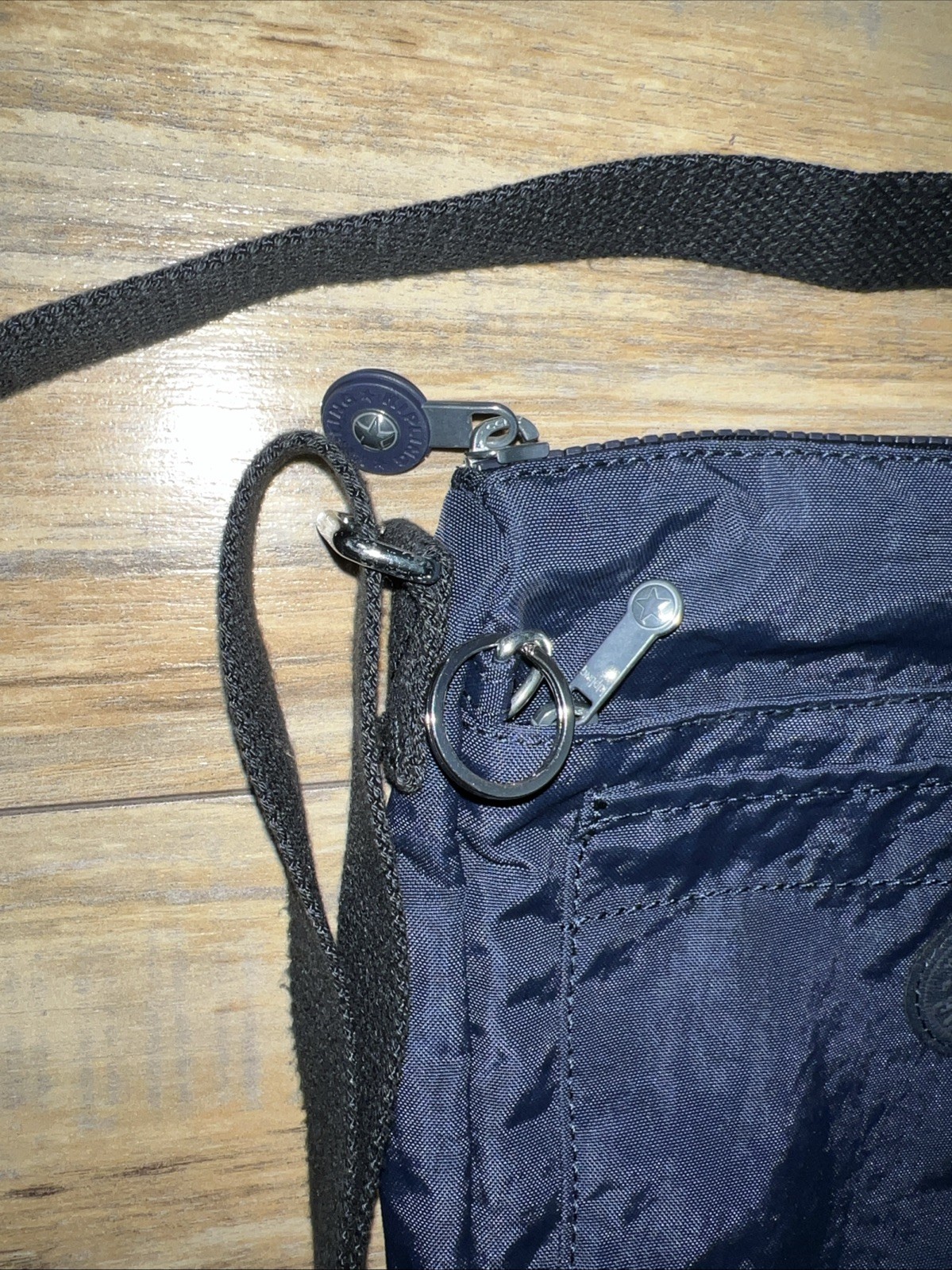 Kipling Nylon Navy Blue Square Crossbody Bag ~10”x10”