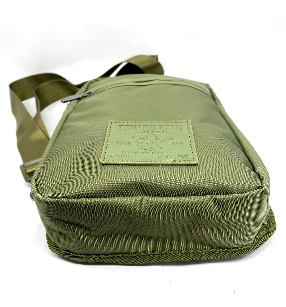 True Religion Yeta 2.0 Men’s Crossbody Bag Sling Bag Buddha Patch Olive