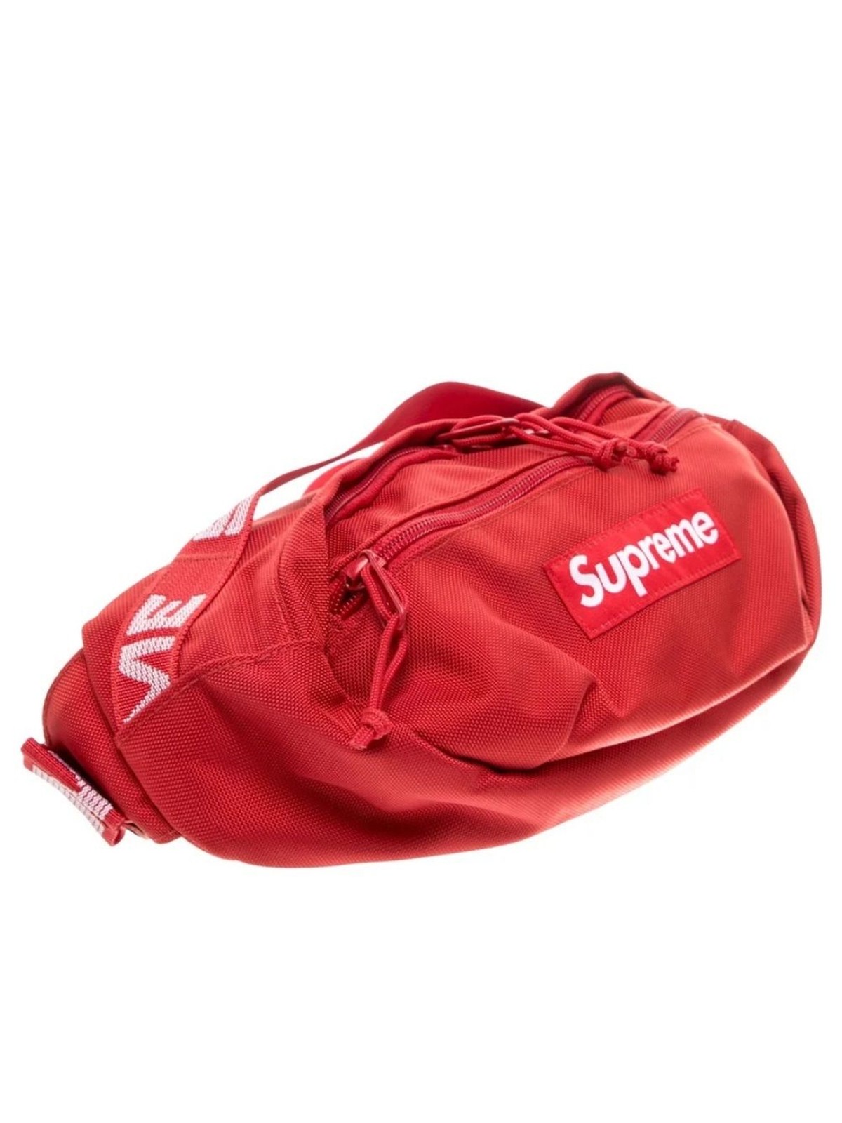 Supreme Red Logo Waist Bag