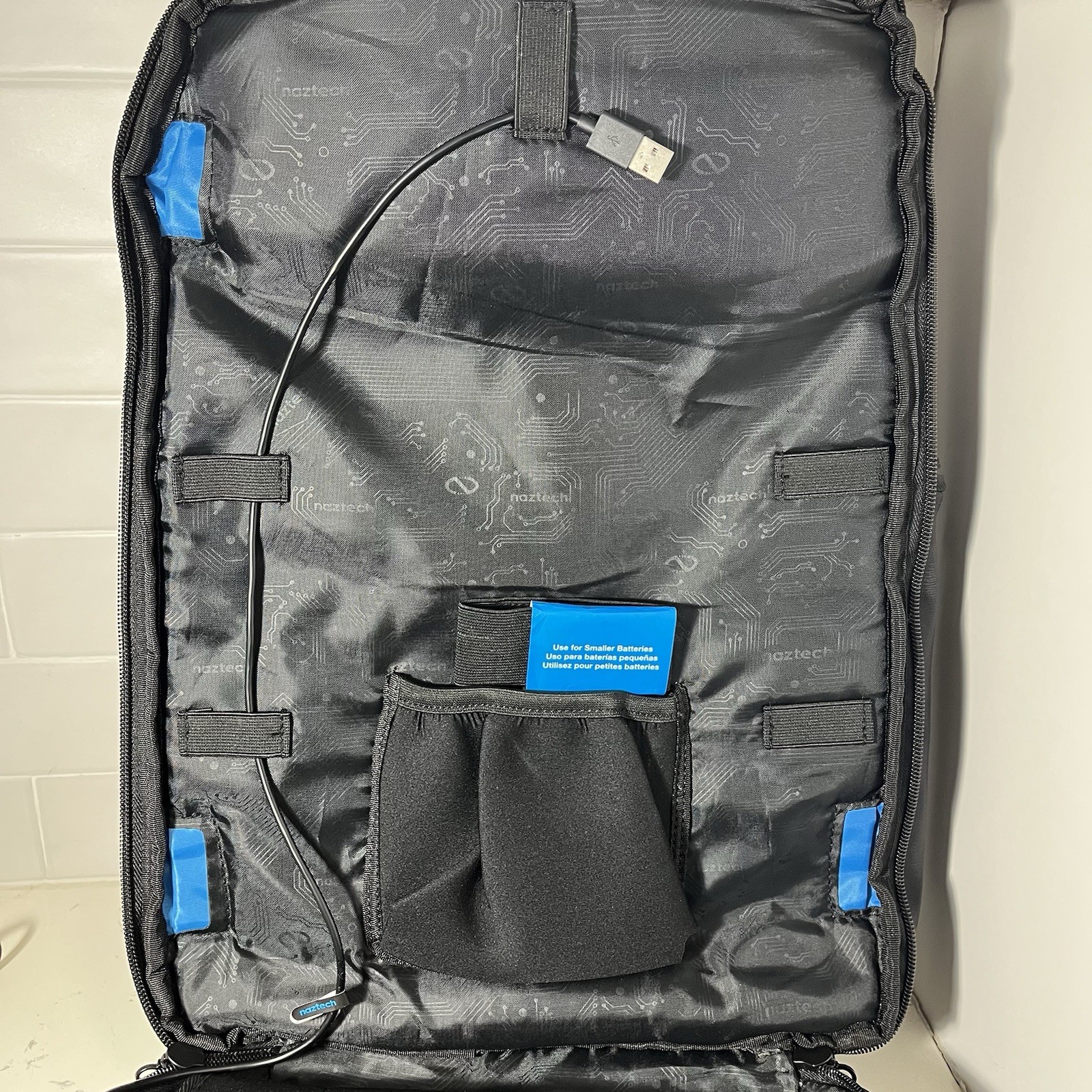 Naztech Black Backpack SmartPack Multi-Utility Travel Bag Rain Cover RFID Block
