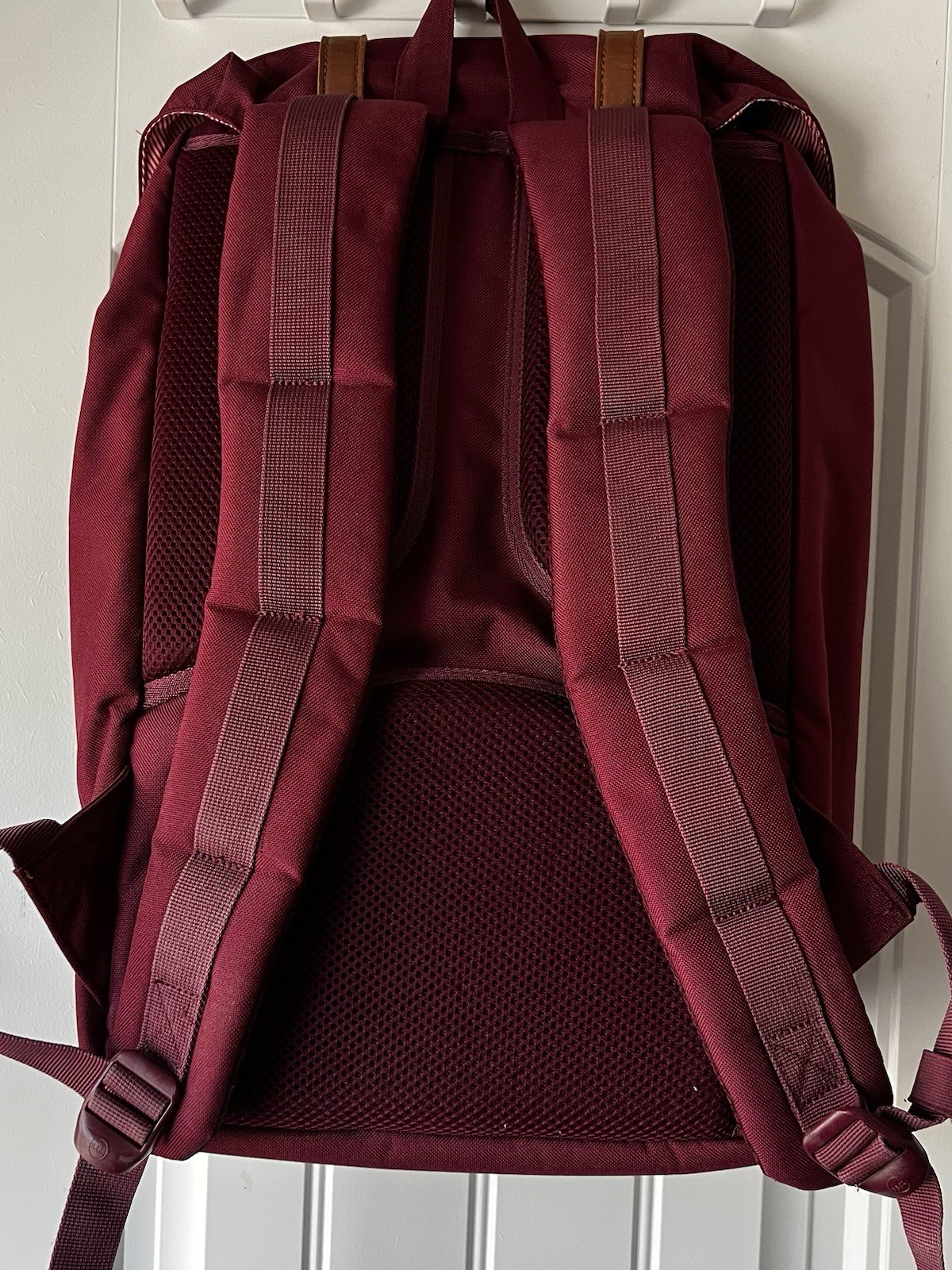 Herschel Supply Co. Little America Maroon Flap Top Drawstring Backpack 30L