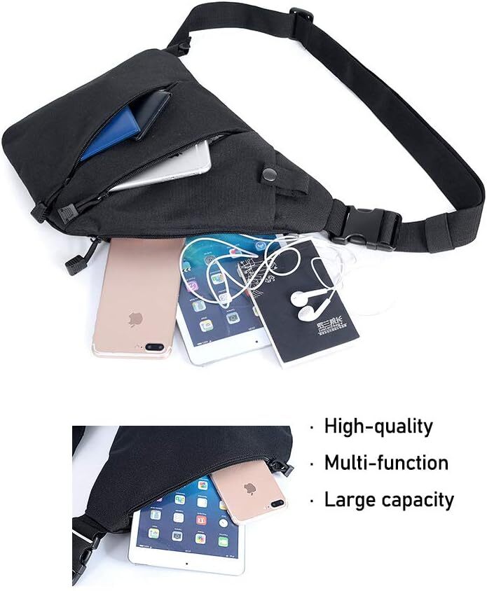 Concealed Carry Fanny Pack Holster Tactical Sling Chest Pack Shoulder Gun Bag