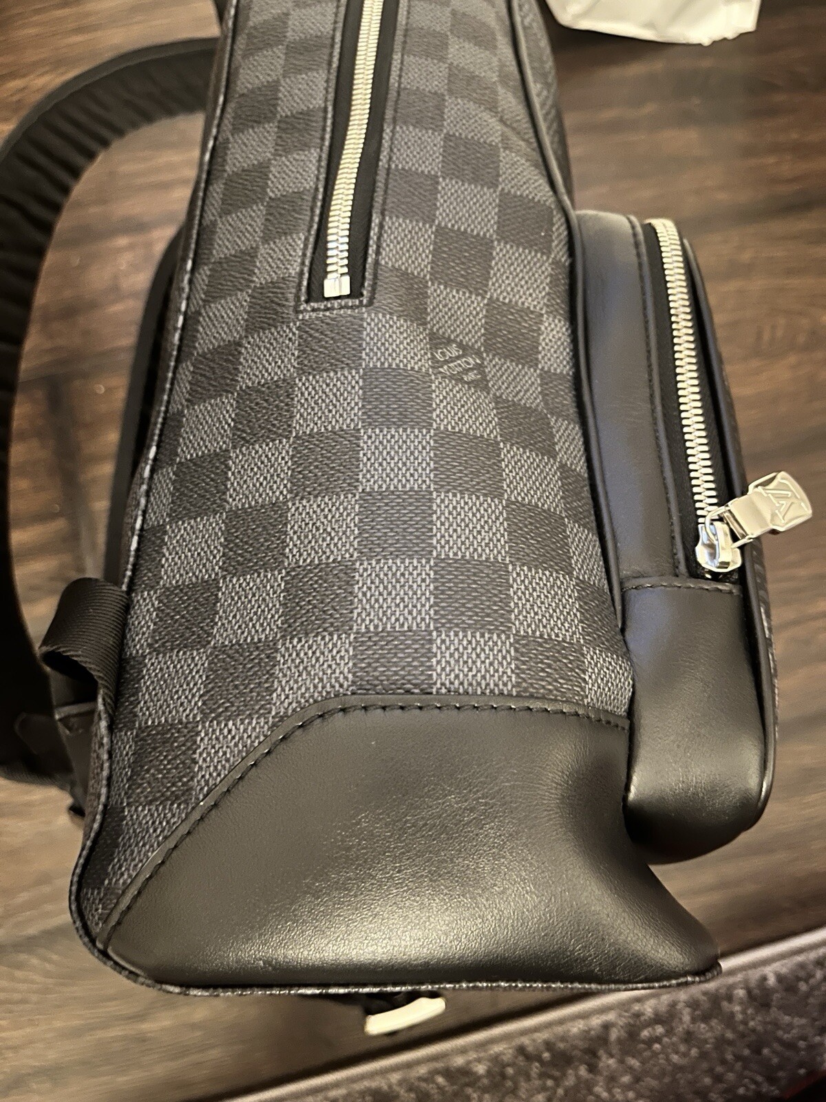 Louis Vuitton Campus Backpack Limited Edition Damier Graphite 3D Black N50009