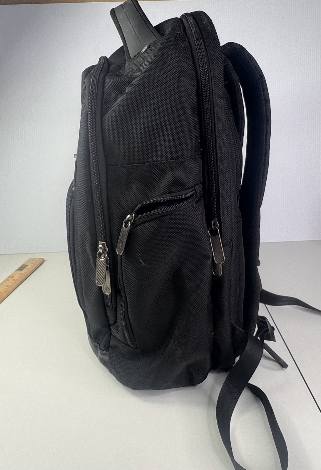 Original Penguin Backpack Travel Work Laptop Bag Organizer Black Heavy Duty