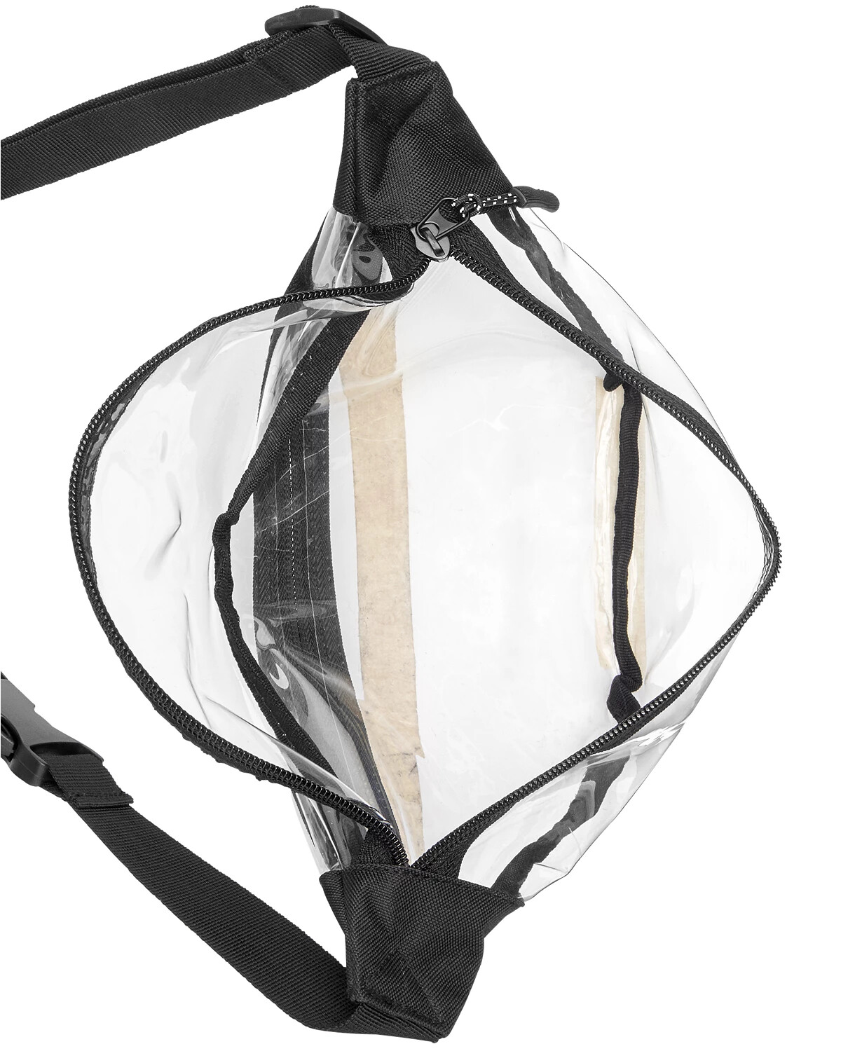Bespoke Men’s Clear Vinyl Waist Pack Clear/Black