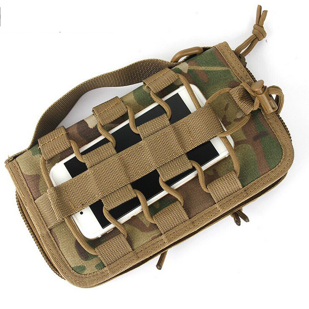 Mens Outdoor Tactical Wallet Travel Pouch Holster Bag ID Cards Key Phone Handbag