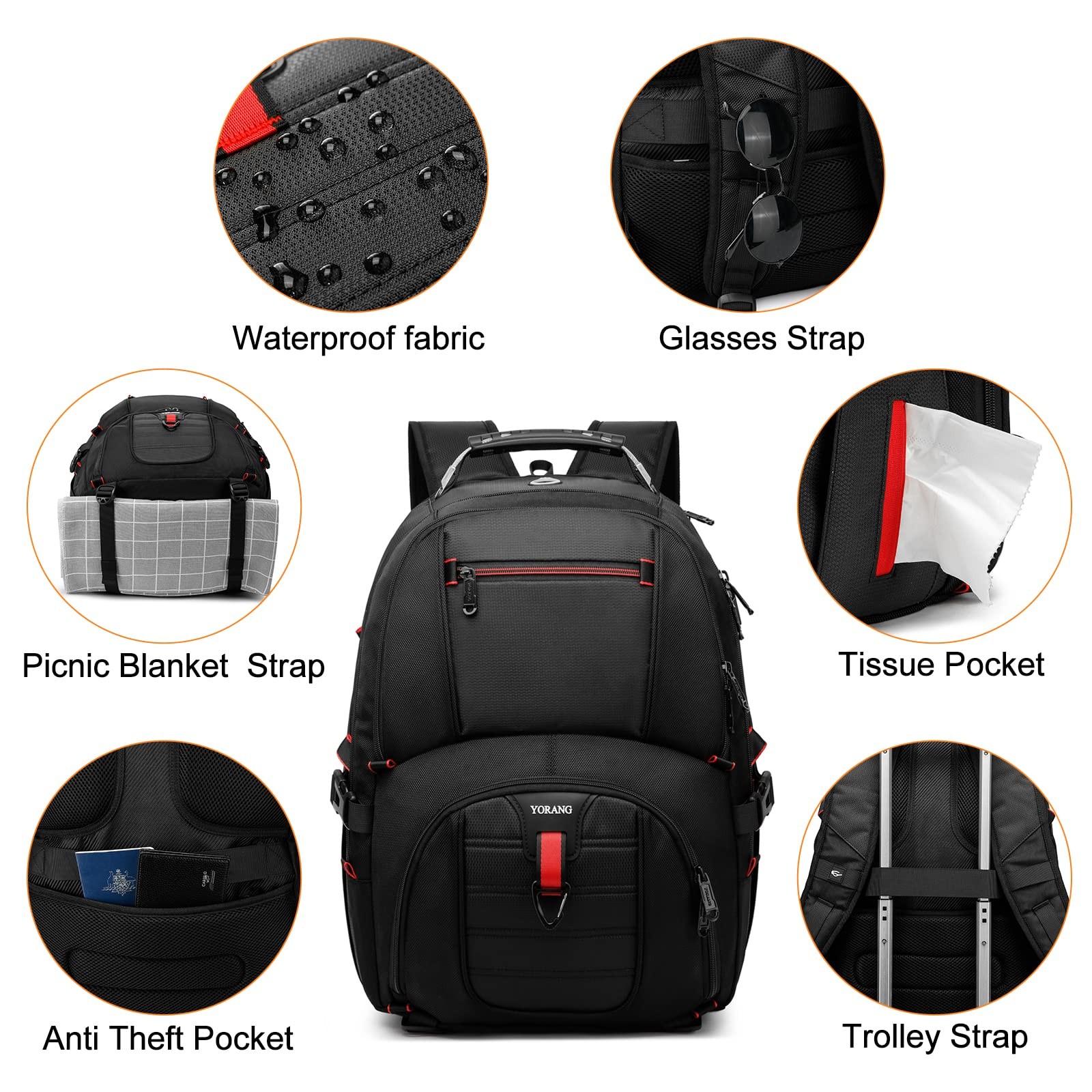 Lunch Backpack for Men, 17.3 Inch Insulated Cooler Backpack Lunch Box Backpac…